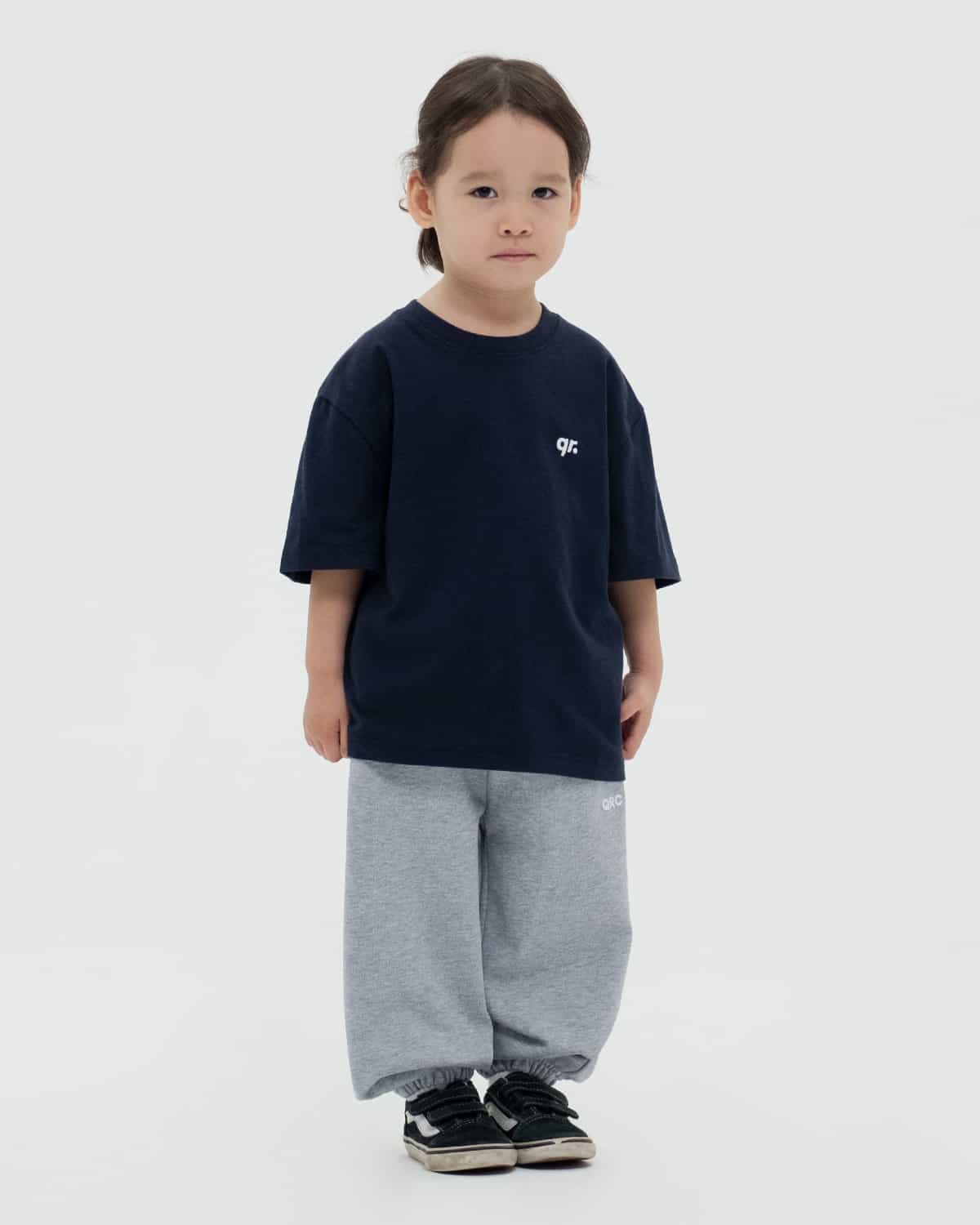 ДЕТСКАЯ ФУТБОЛКА QR BASIC ТЕМНО-СИНЯЯ