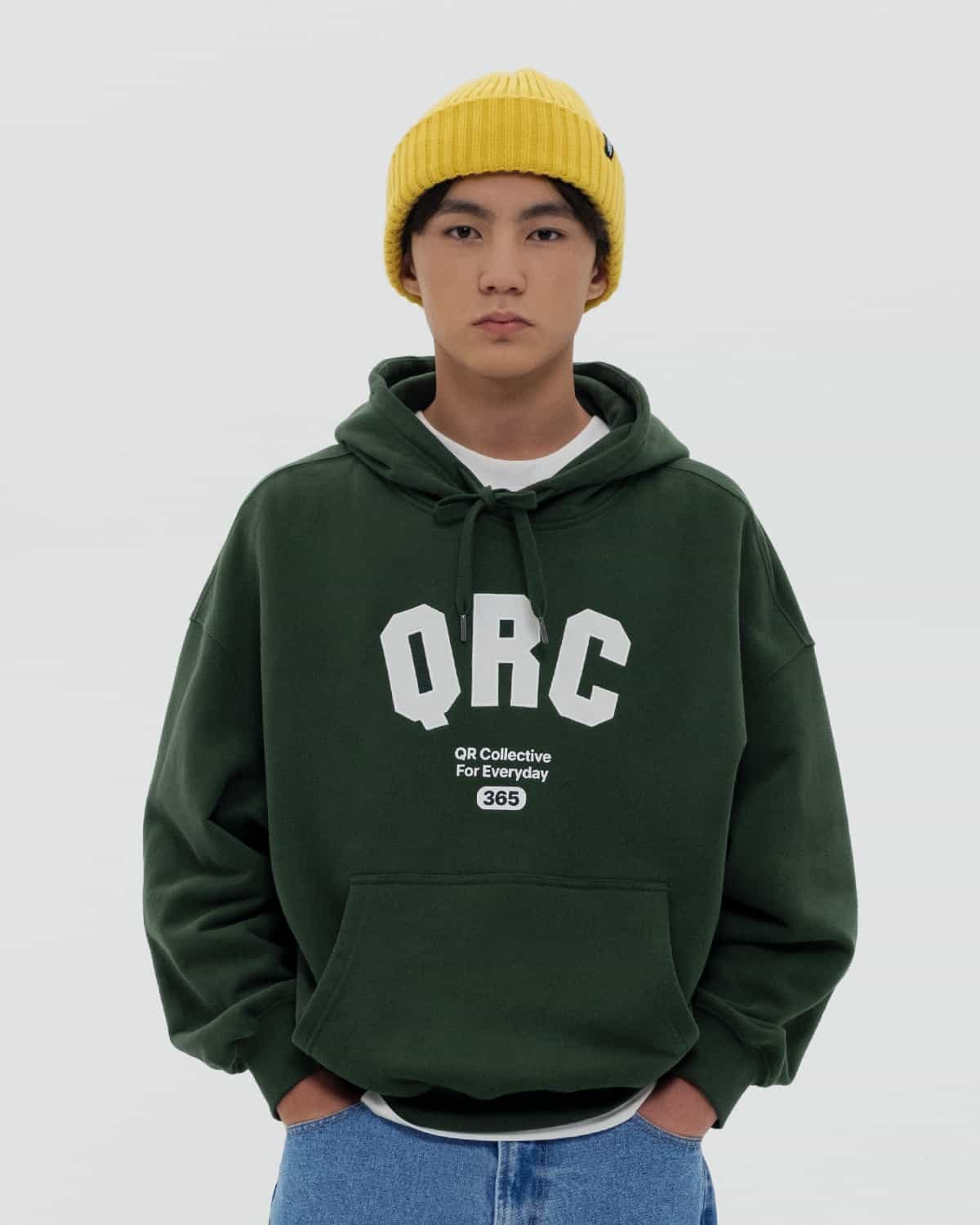 бүржейде overfit basic qrc қою жасыл 
