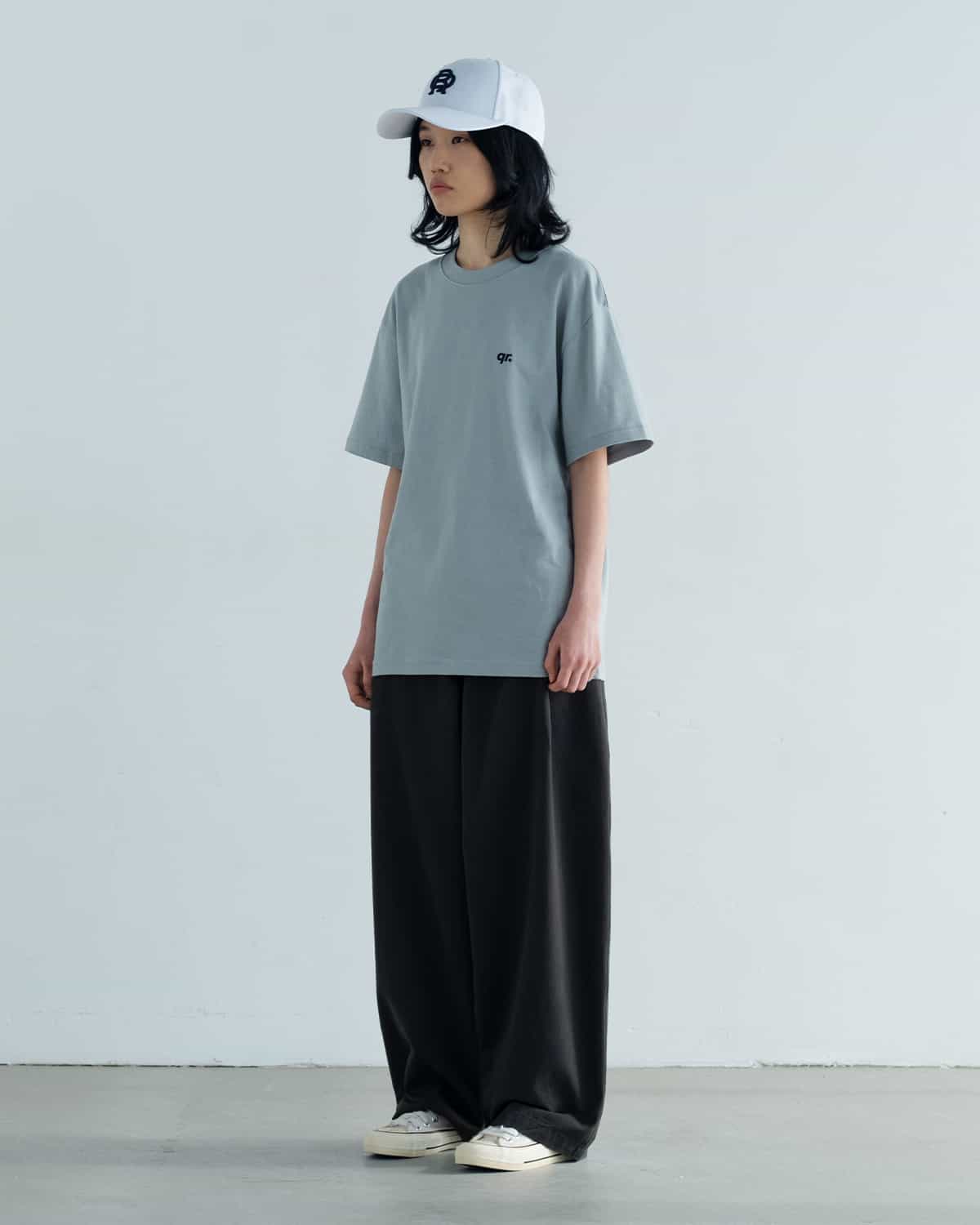 T-SHIRT  BASIC QRD GREY-BLUE