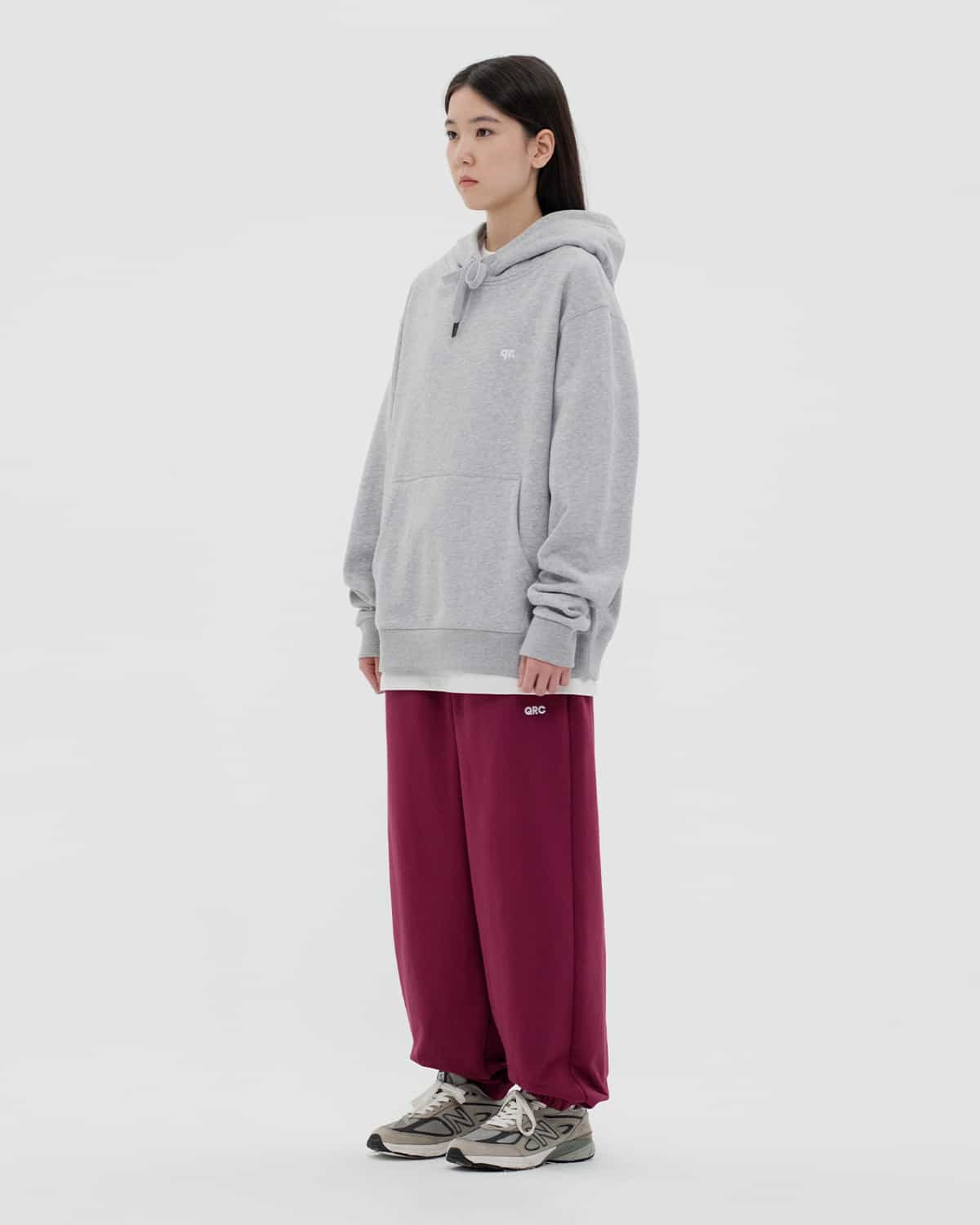 ХУДИ BASIC QRD СЕРЫЙ МЕЛАНЖ