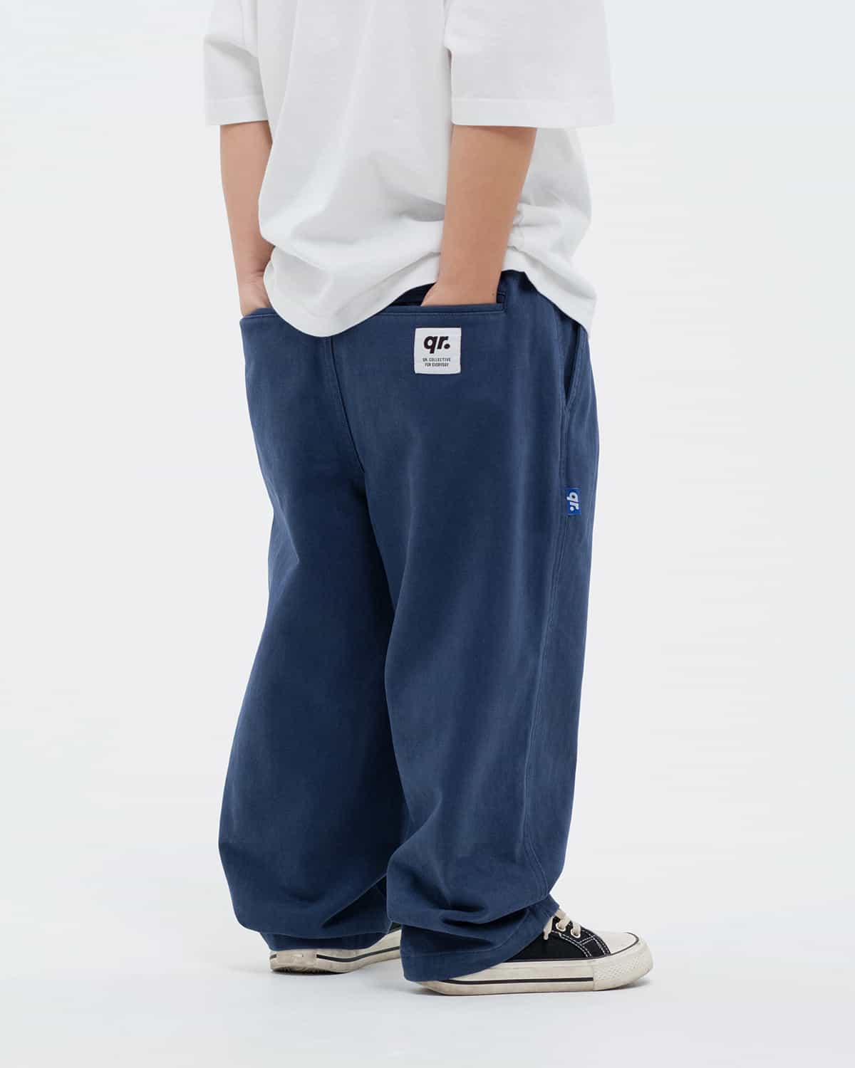 ДЕТСКИЕ БРЮКИ WIDE ТЕМНО-СИНИЕ