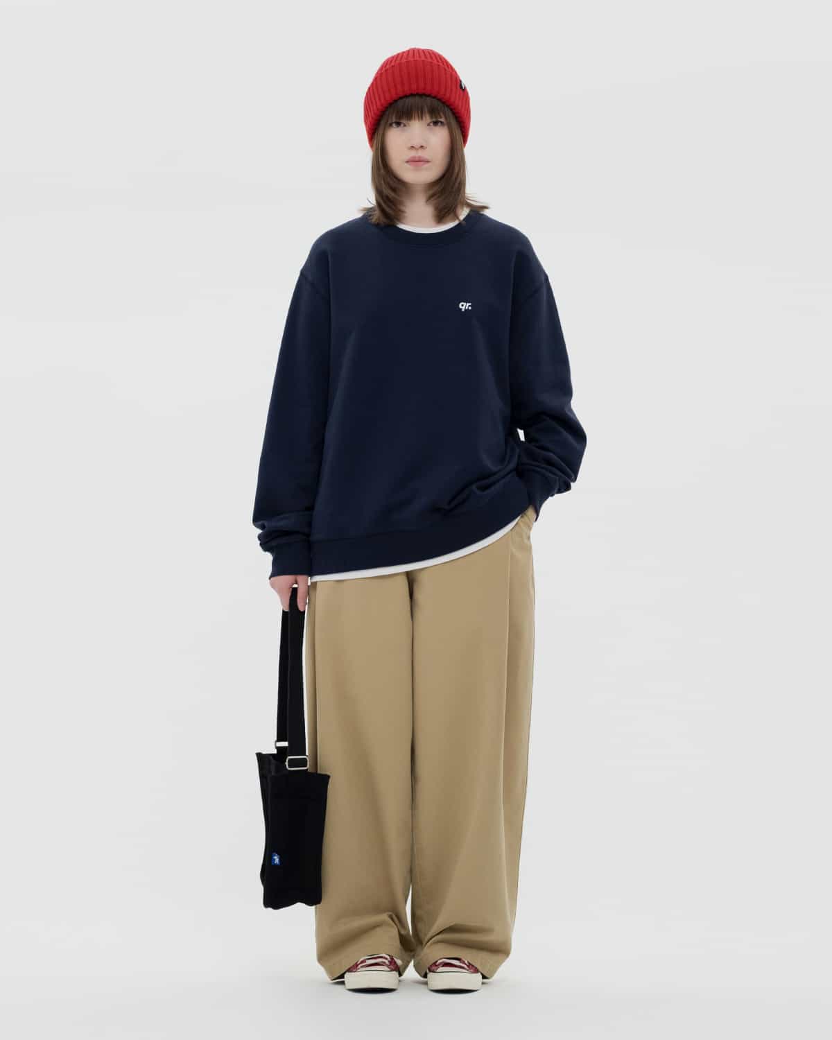 СВИТШОТ BASIC QRD ТЁМНО-СИНИЙ