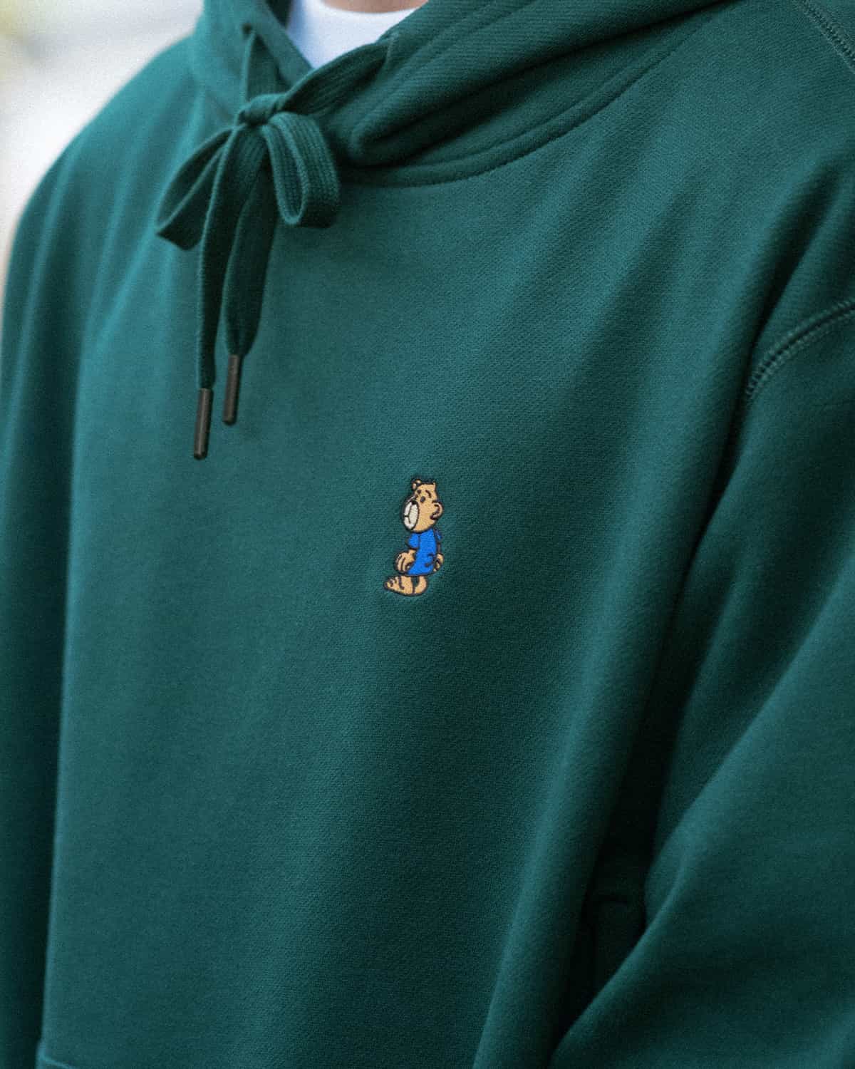 HOODIE BEAR dark green