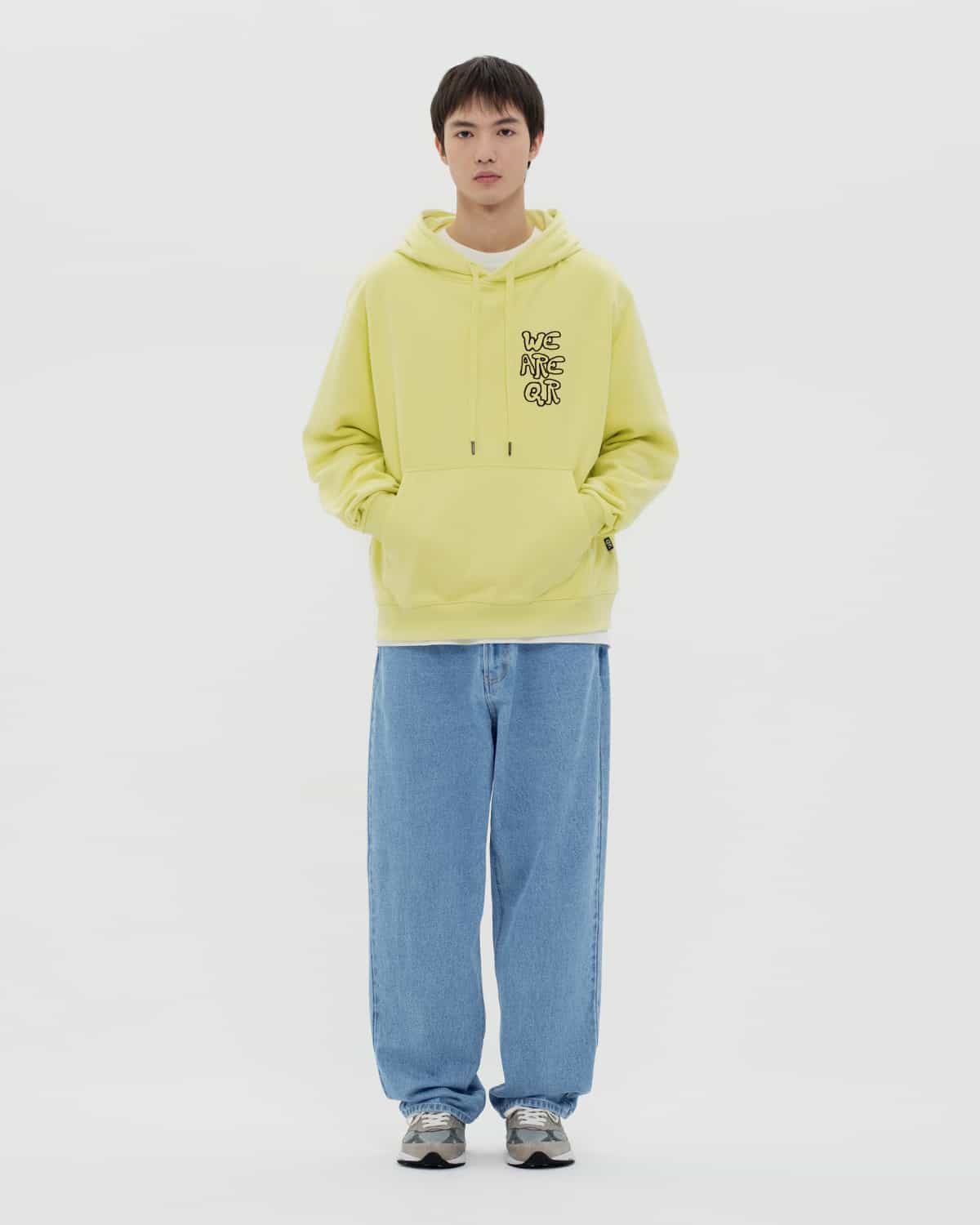 HOODIE WRQ GRAFFITI LIME
