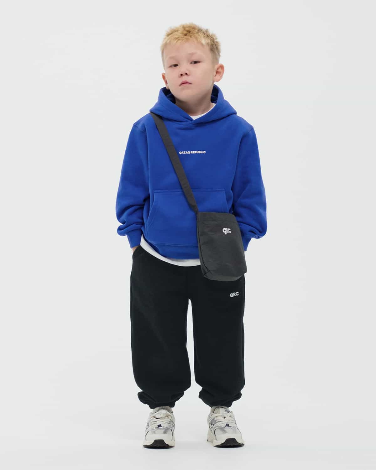 KIDS HOODIE qazaq republic BLUE