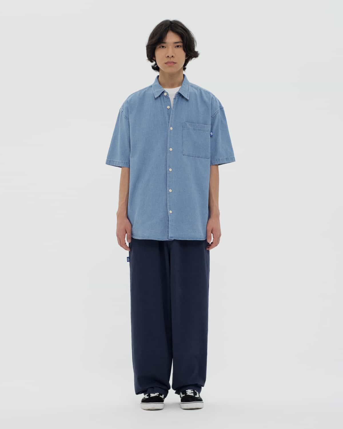 РУБАШКА SS DENIM СИНЯЯ