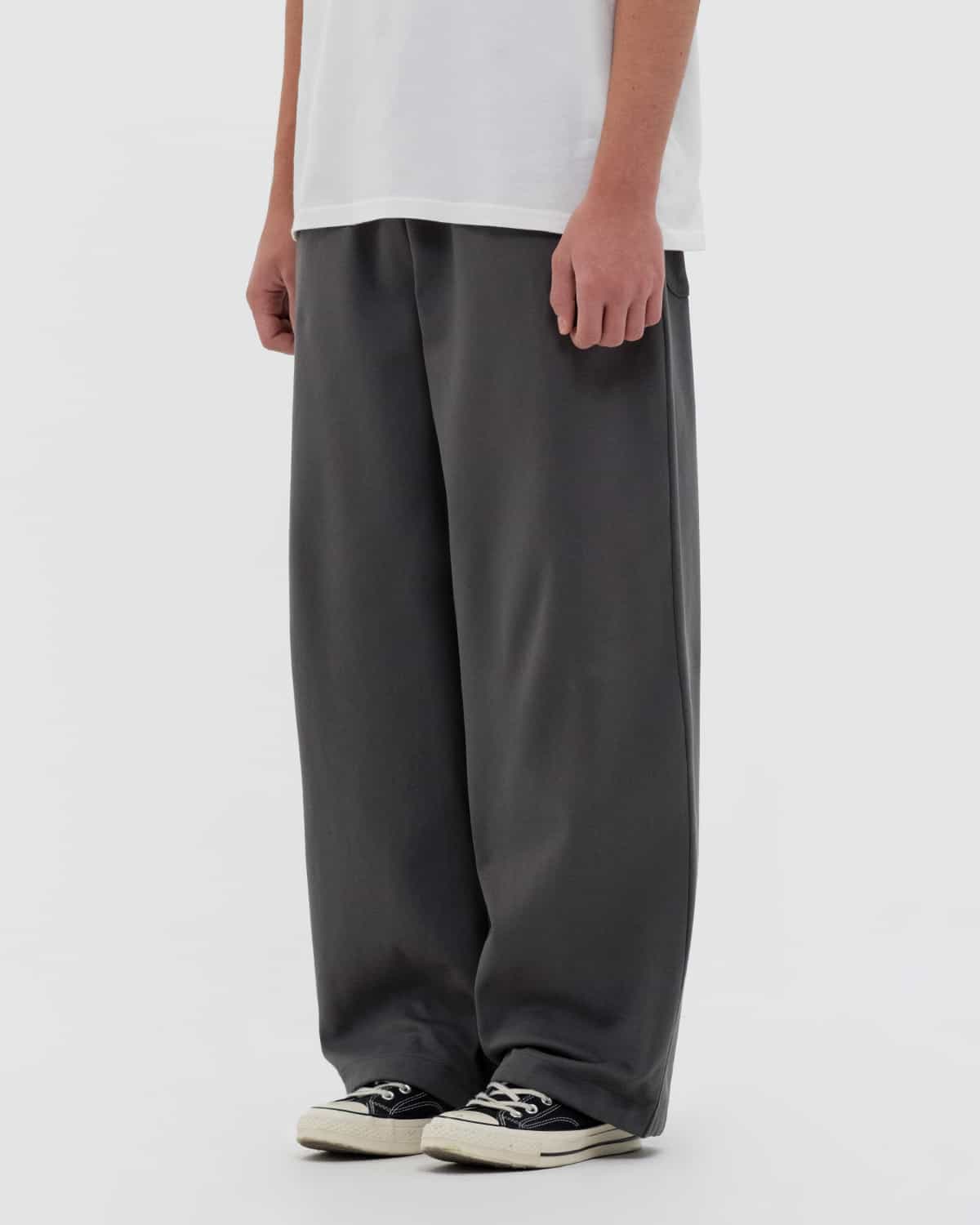 шалбар sweat basic қою сұр