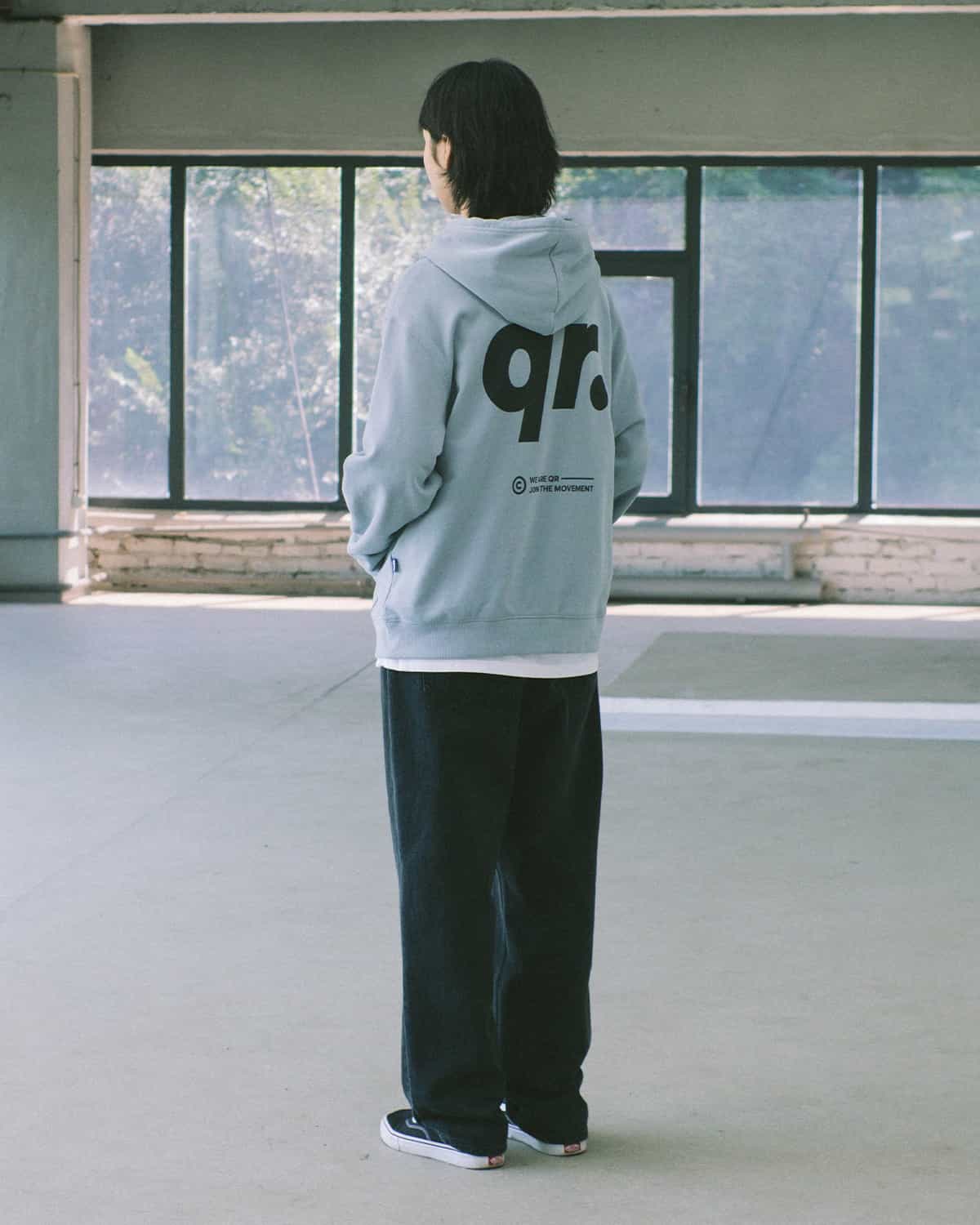 БҮРЖЕЙДЕ QR DOT Көкшіл-сұр