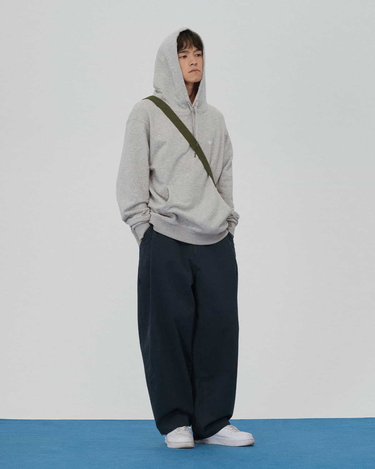 HOODIE BASIC GREY MELANGE