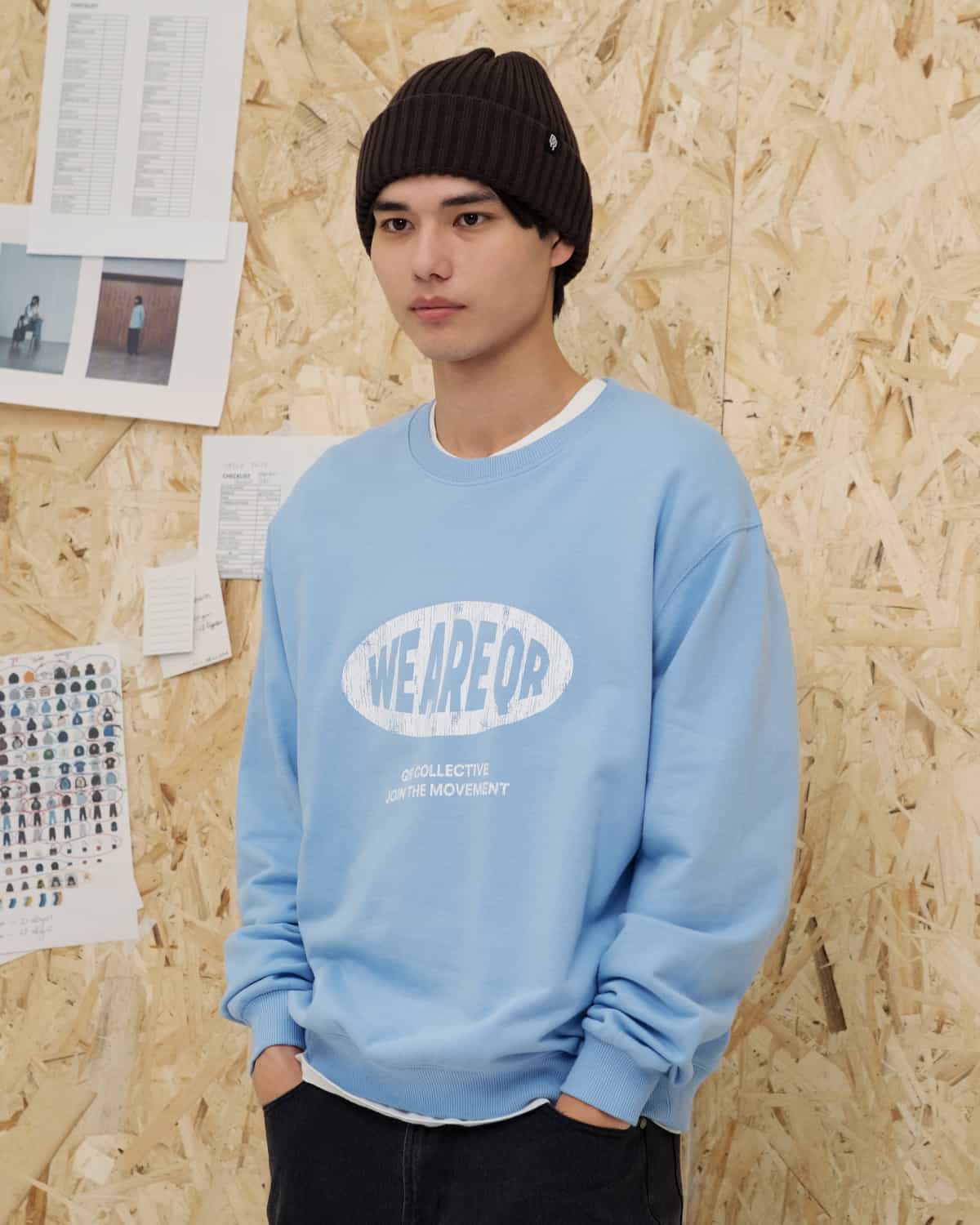 свитшот wrq  sky blue