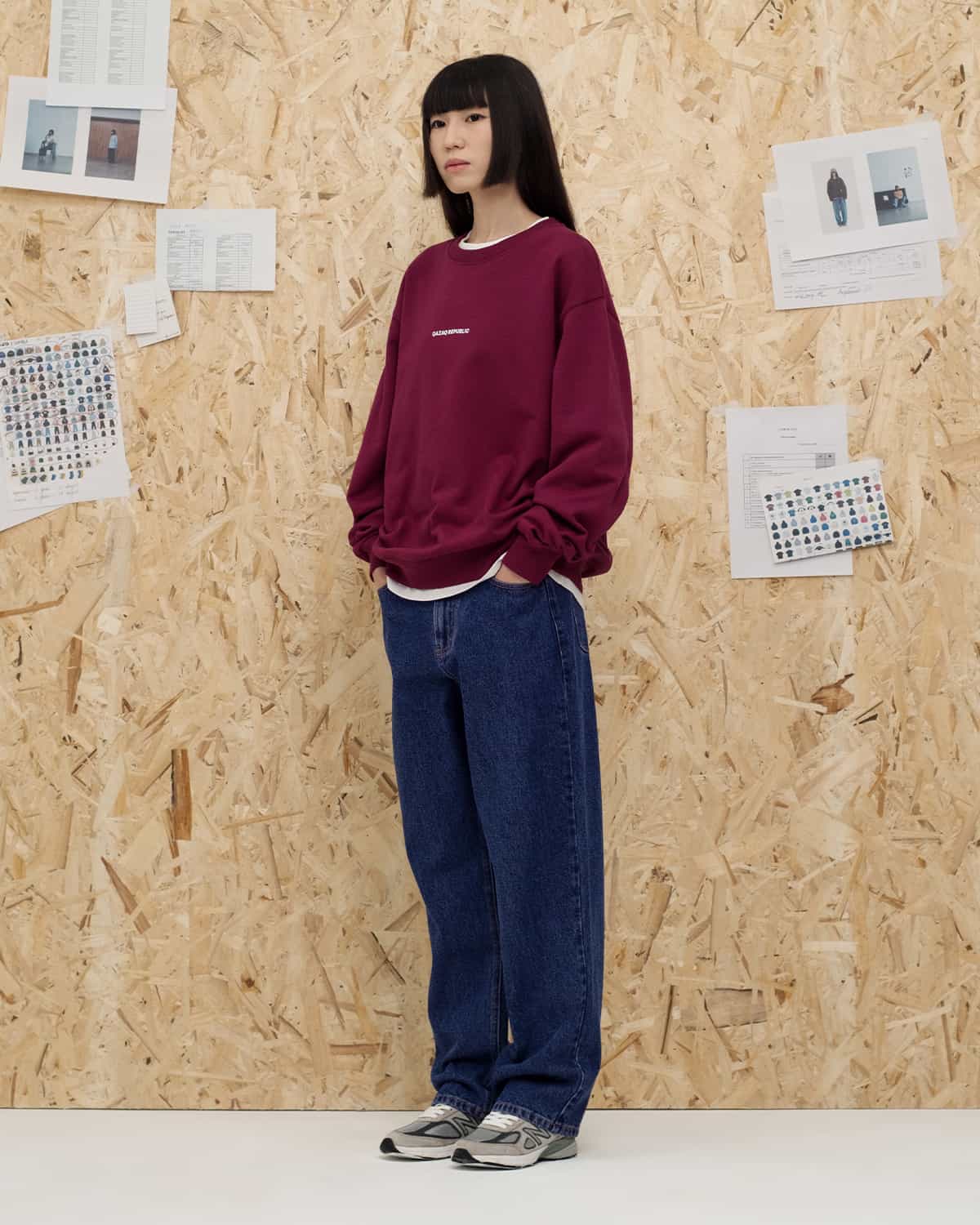 sweatshirt qrl burgundy