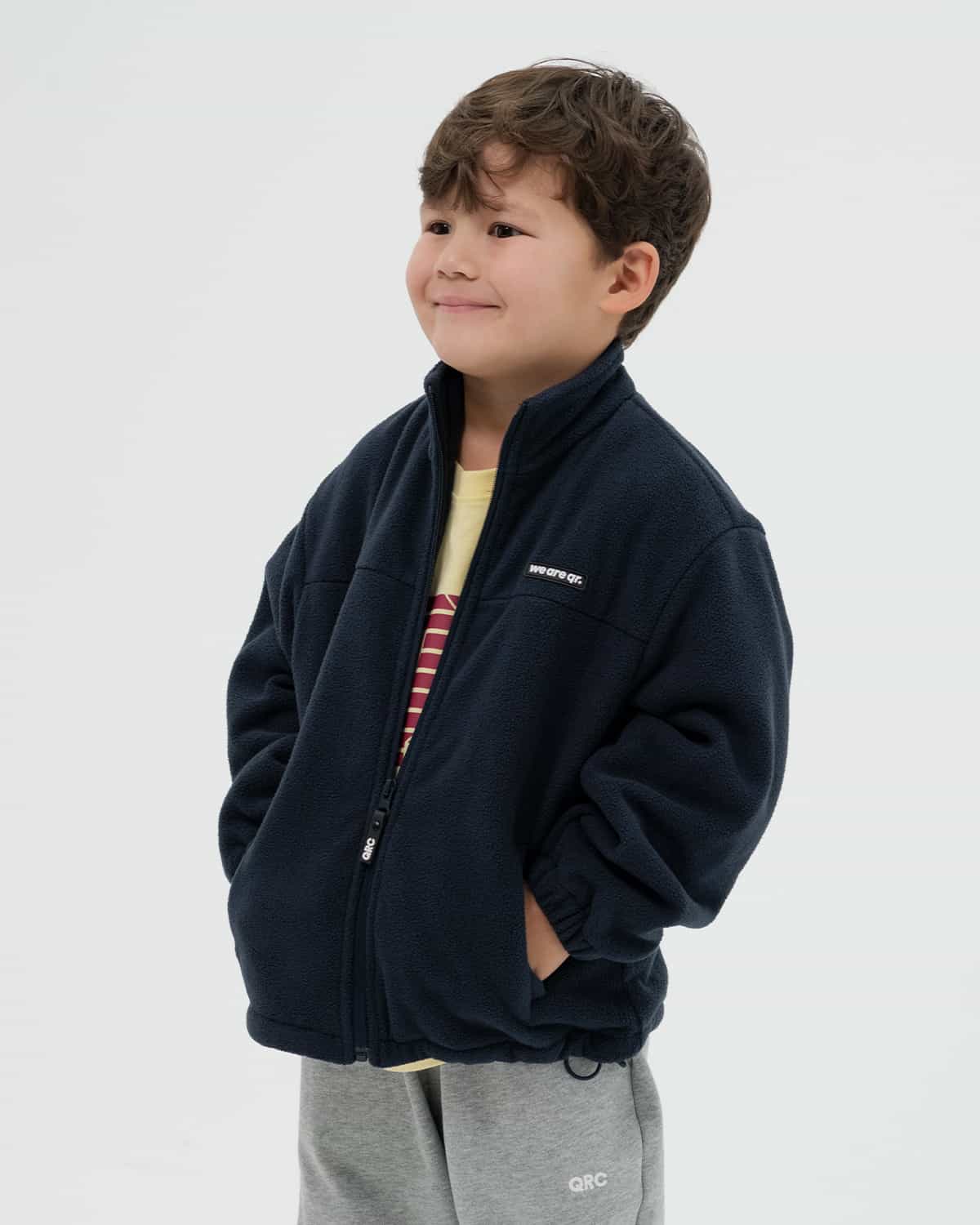 Детская ФЛИСОВАЯ КУРТКА  темно-синяя