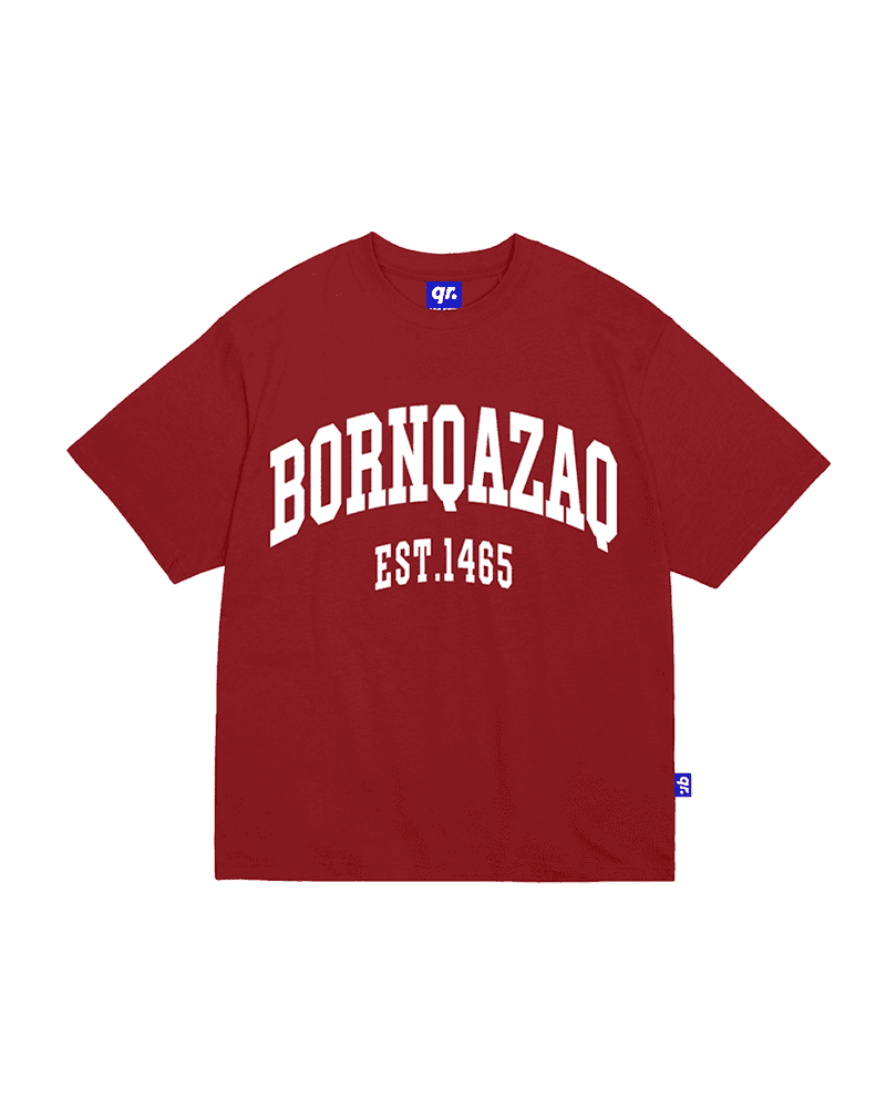 KIDS T-SHIRT BORN QAZAQ RED