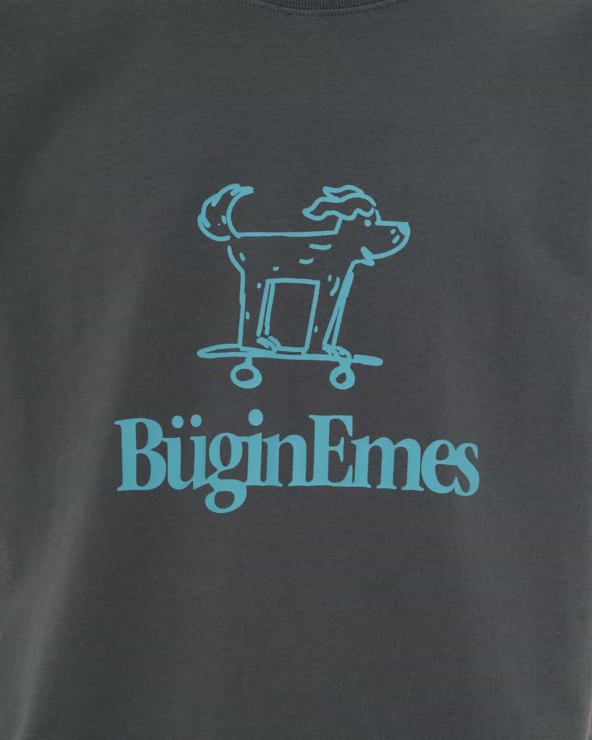 футболка buginemes қою сұр 