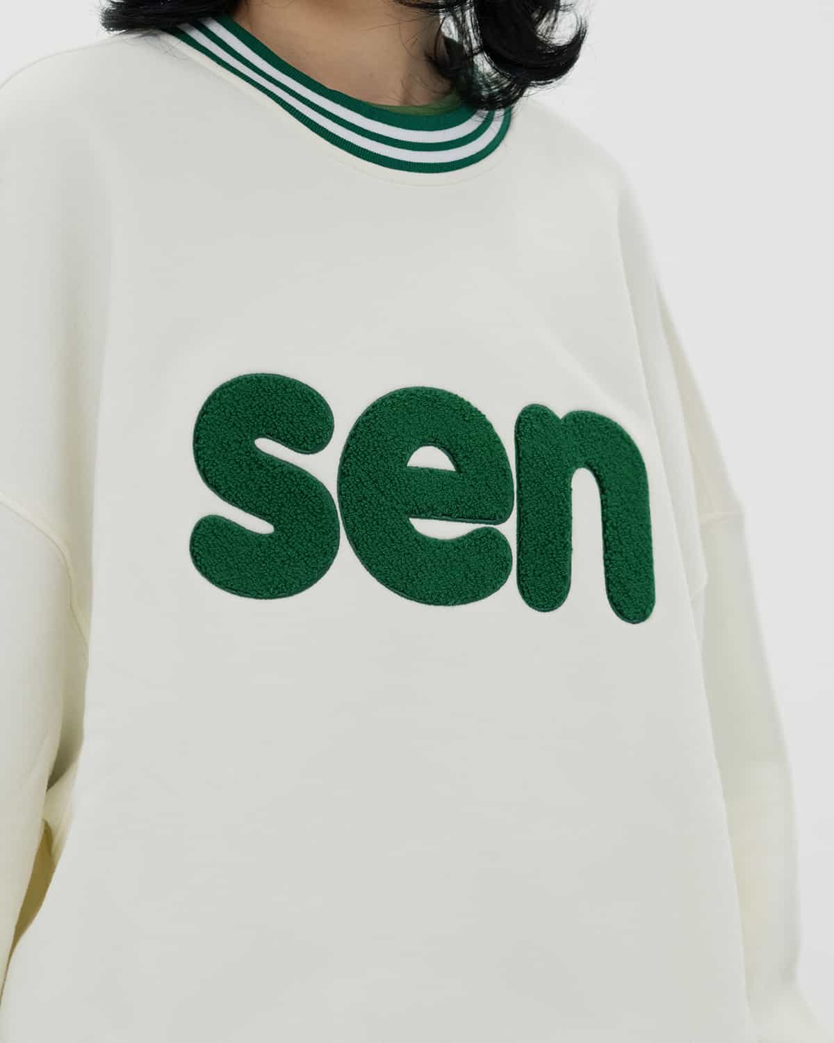 СВИТШОТ OVERFIT SEN БЕЛЫЙ