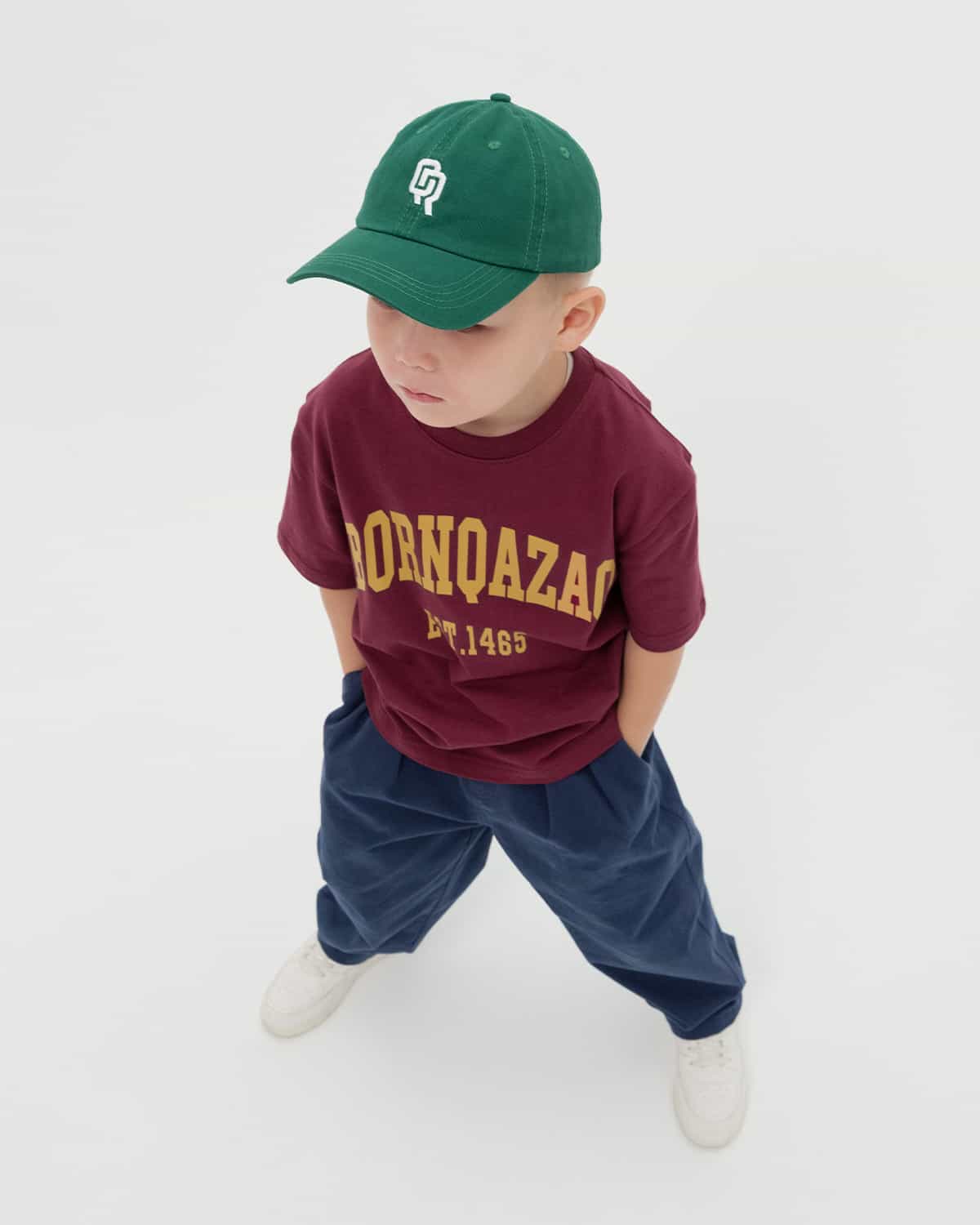 ДЕТСКАЯ ФУТБОЛКА BORN QAZAQ БОРДОВАЯ