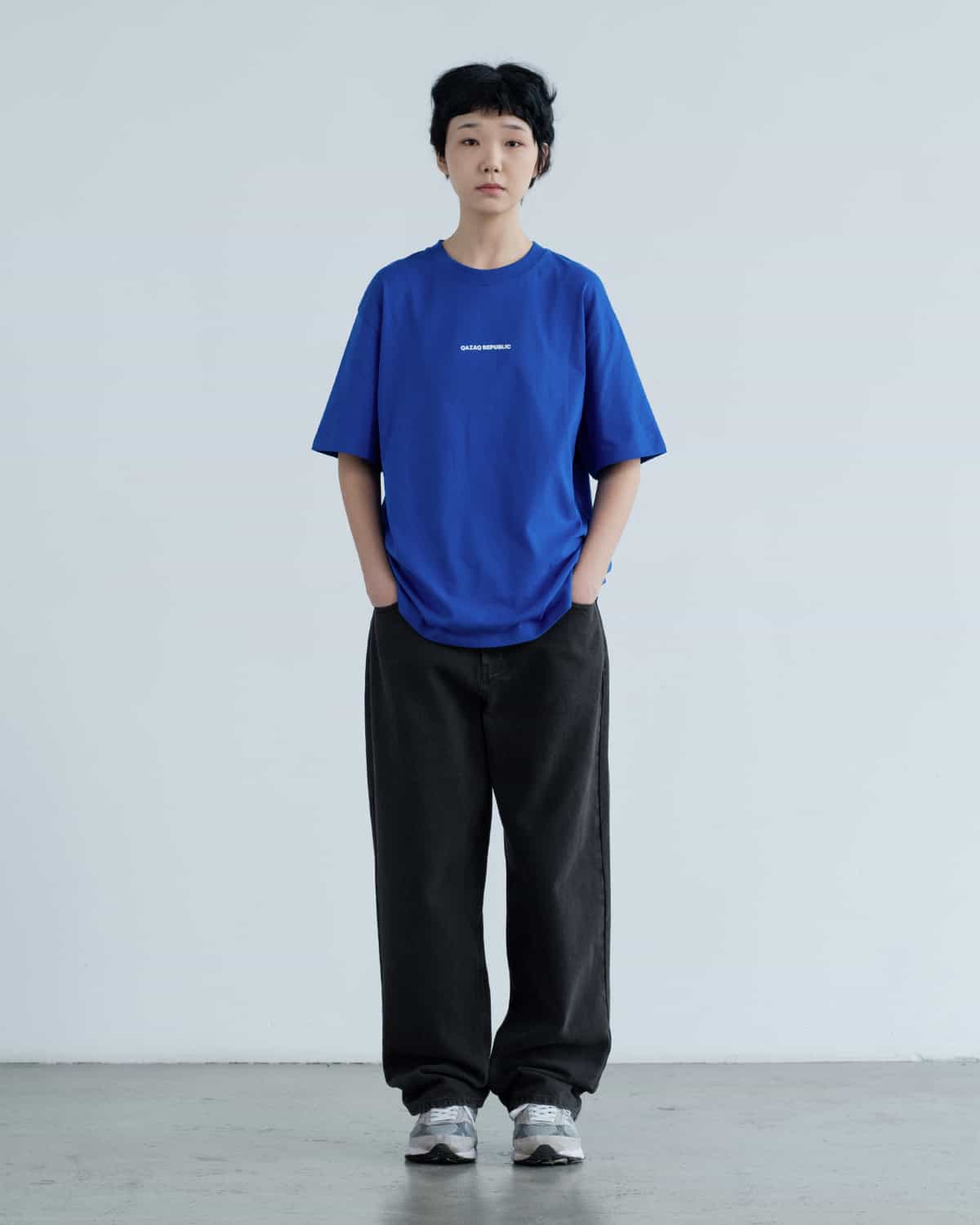 t-shirt qazaq republic BLUE