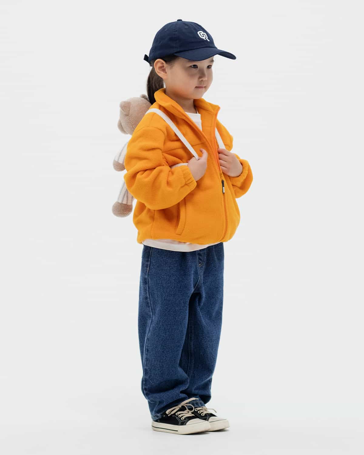 ДЕТСКАЯ ФЛИСОВАЯ КУРТКА ОРАНЖЕВАЯ