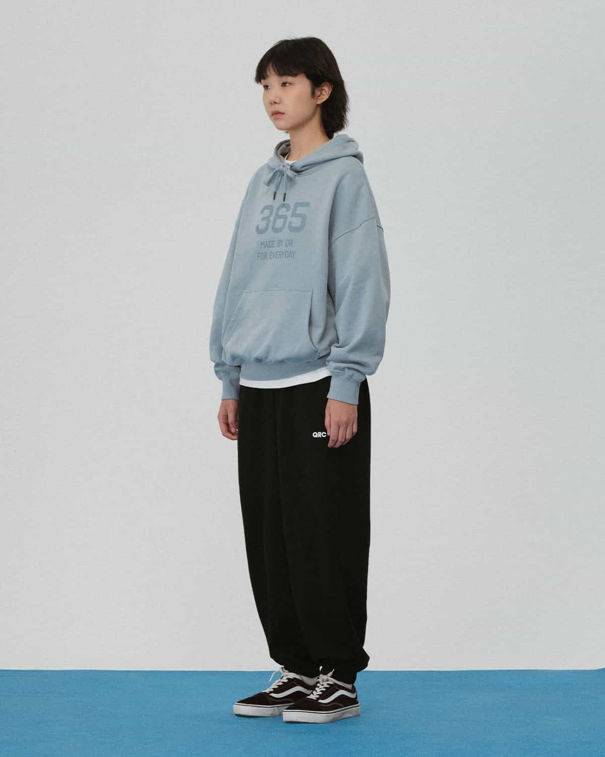 ХУДИ OVERFIT 365 СЕРО-ГОЛУБАЯ