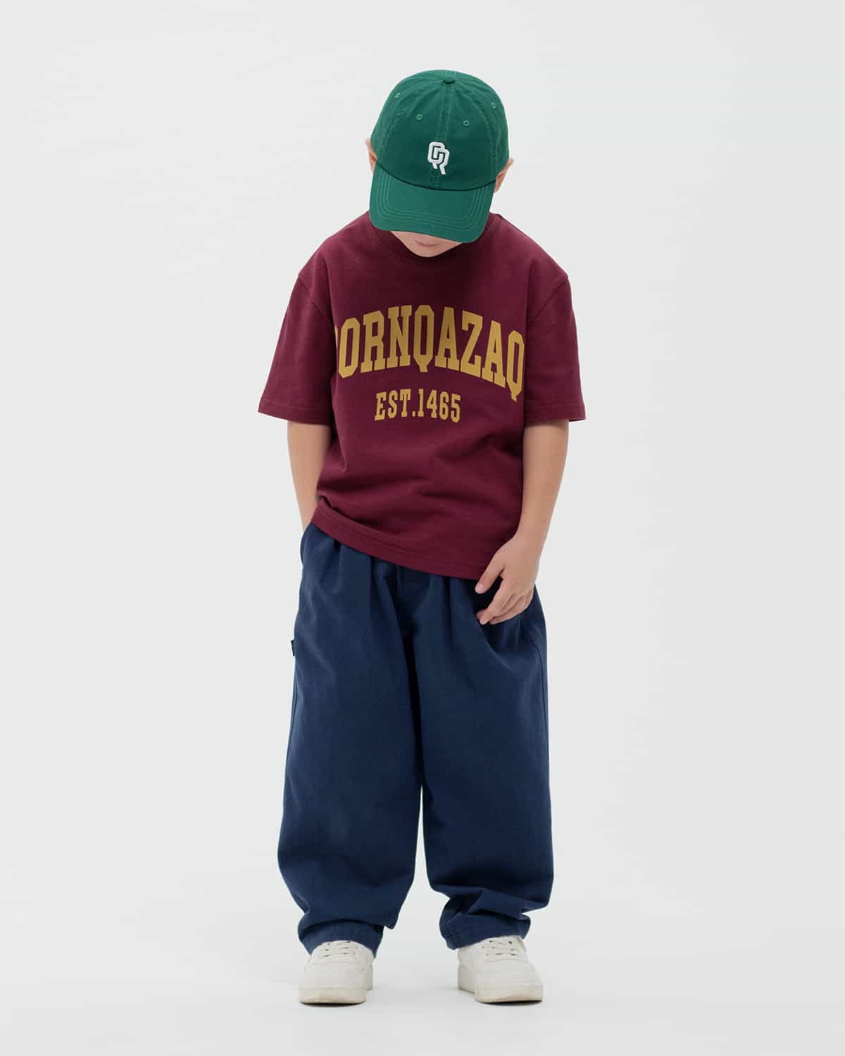 ДЕТСКАЯ ФУТБОЛКА BORN QAZAQ БОРДОВАЯ