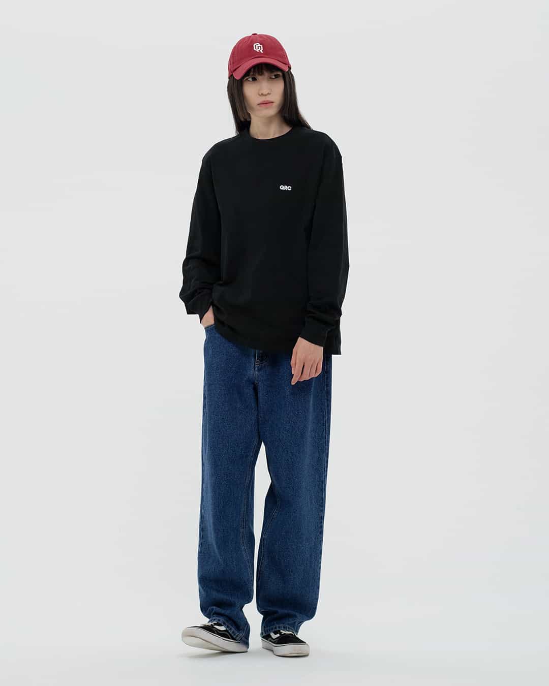 LS ФУТБОЛКА BASIC QRC ЧЁРНАЯ