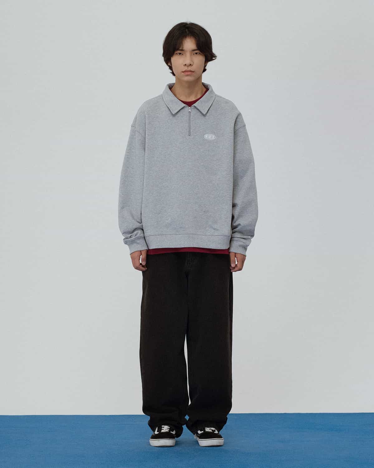 СВИТШОТ POLO WRQ СЕРЫЙ МЕЛАНЖ