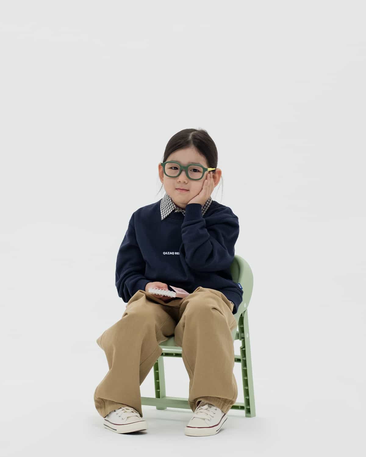 KIDS SWEATSHIRT qazaq republic navy