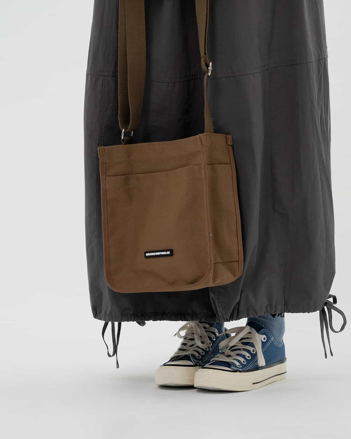 MINI СУМКА QAZAQ REPUBLIC КОРИЧНЕВАЯ