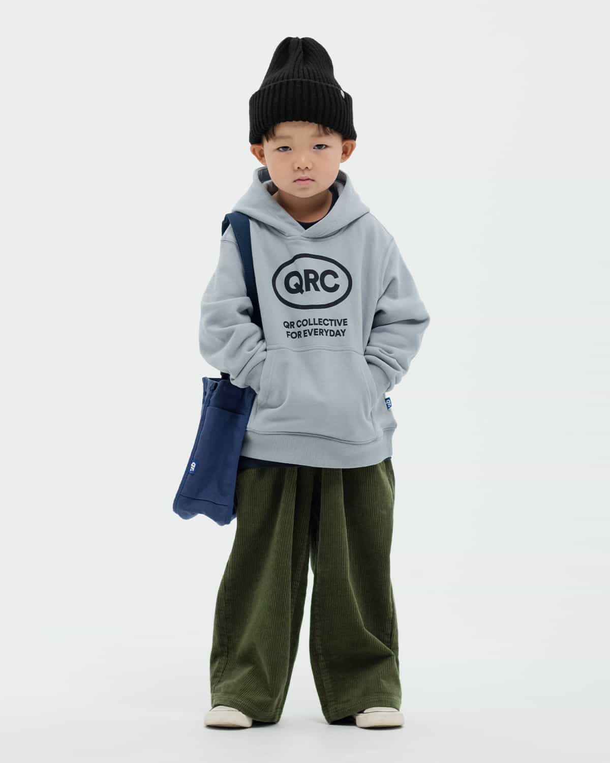 ДЕТСКИЙ ХУДИ QRC MAX СЕРО-ГОЛУБОЙ