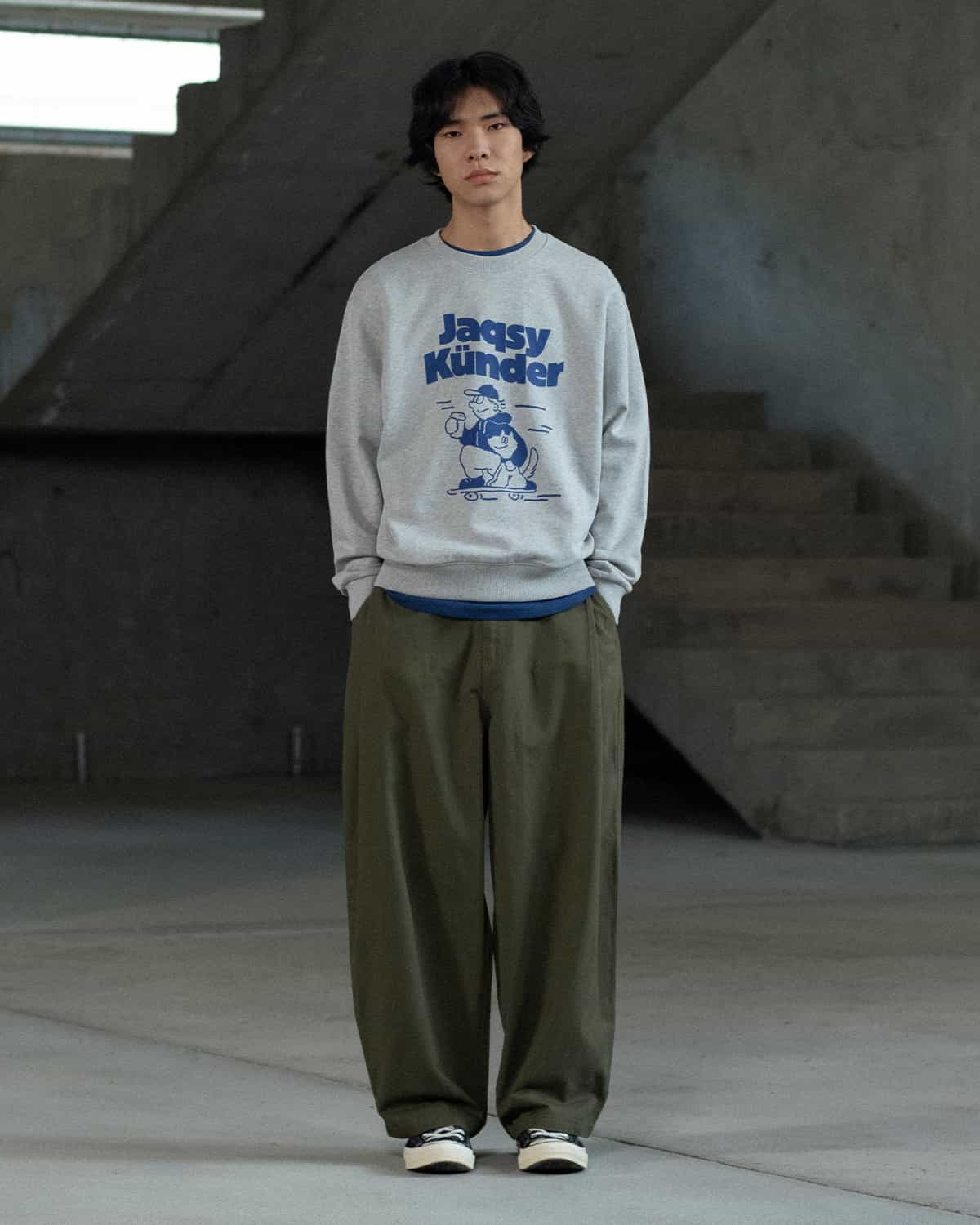 sweatshirt kunder grey melange