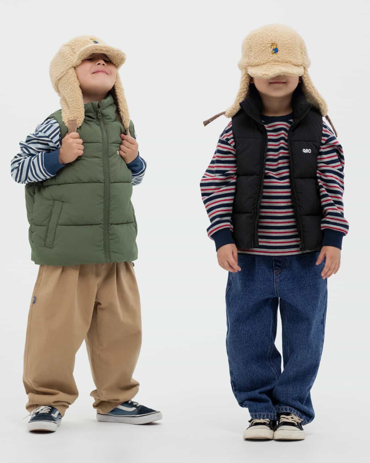 ДЕТСКАЯ УШАНКА BEAR БЕЖЕВАЯ