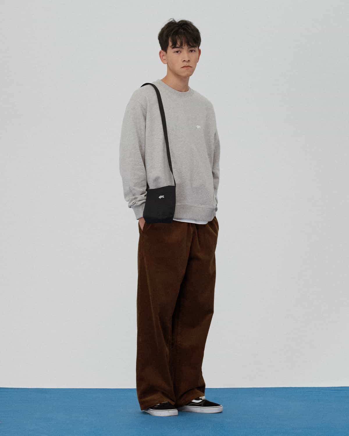 СВИТШОТ QR BASIC СЕРЫЙ МЕЛАНЖ