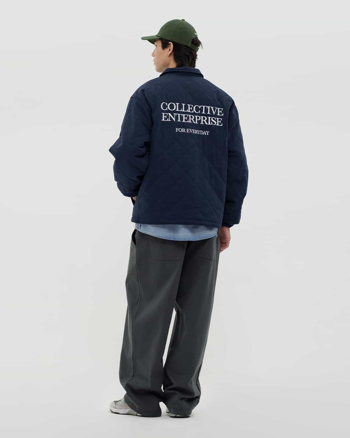 jacket quilted dark blue