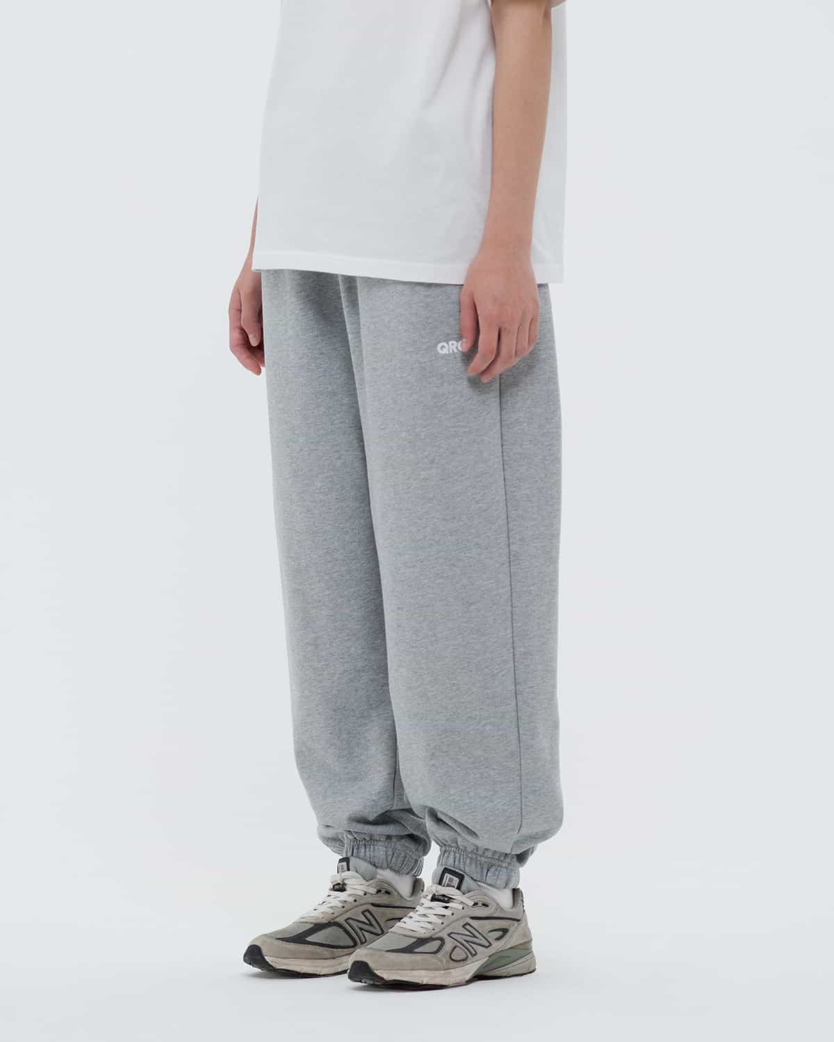 брюки jogger basic qrc серый меланж