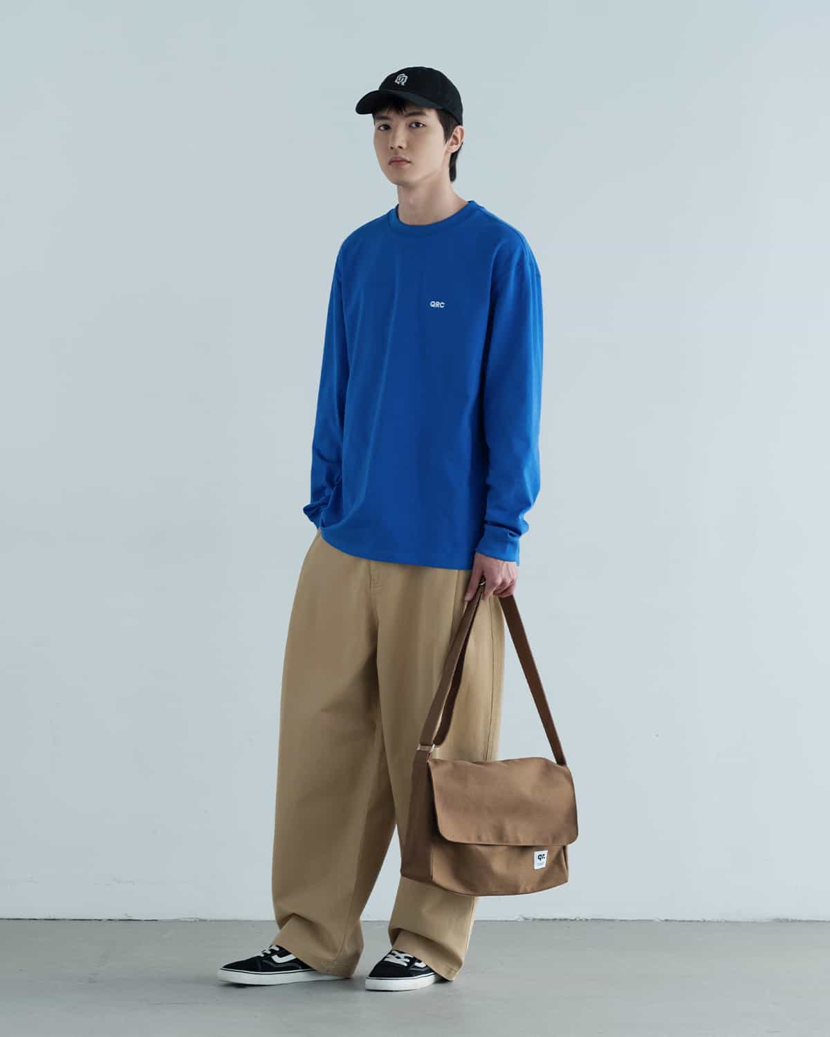 LS ФУТБОЛКА BASIC QRC EMB СИНЯЯ