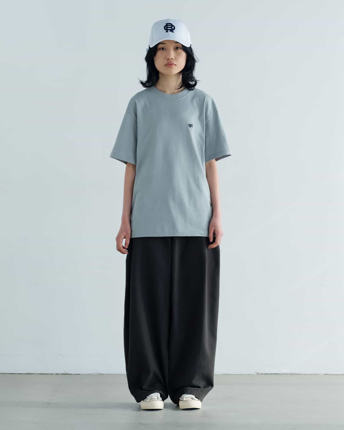 T-SHIRT  BASIC QRD GREY-BLUE