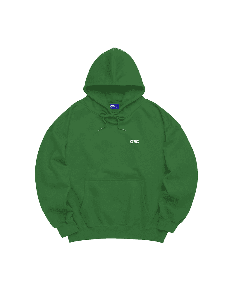 ХУДИ OVERFIT QRC ЗЕЛЁНЫЙ