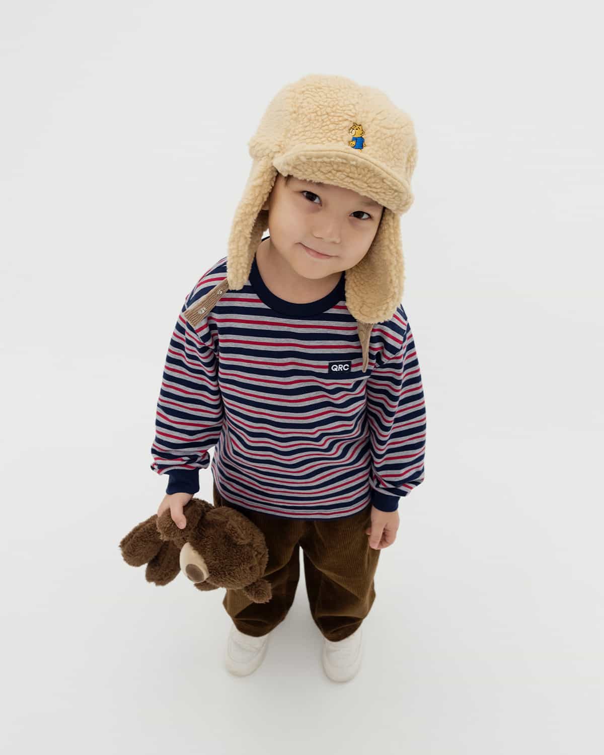 ДЕТСКАЯ УШАНКА BEAR БЕЖЕВАЯ