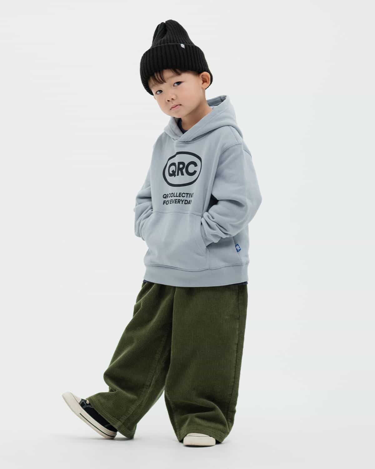 ДЕТСКИЙ ХУДИ QRC MAX СЕРО-ГОЛУБОЙ