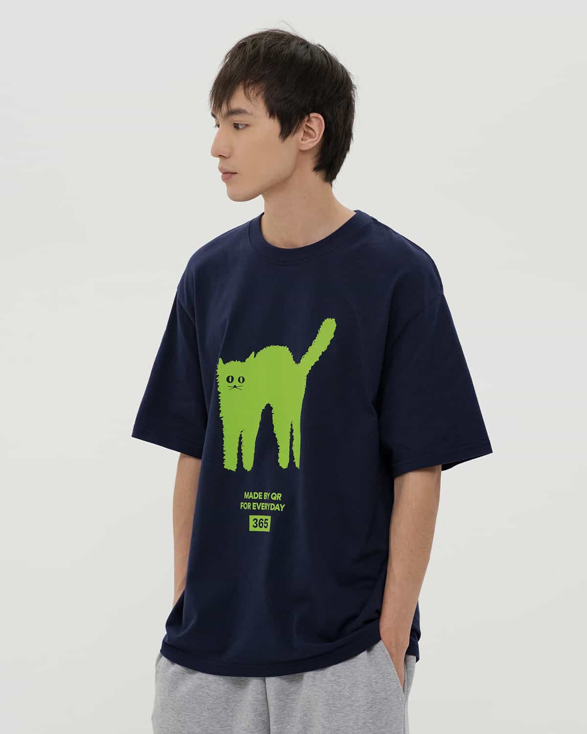 ФУТБОЛКА MYSYQ ТЕМНО-СИНЯЯ