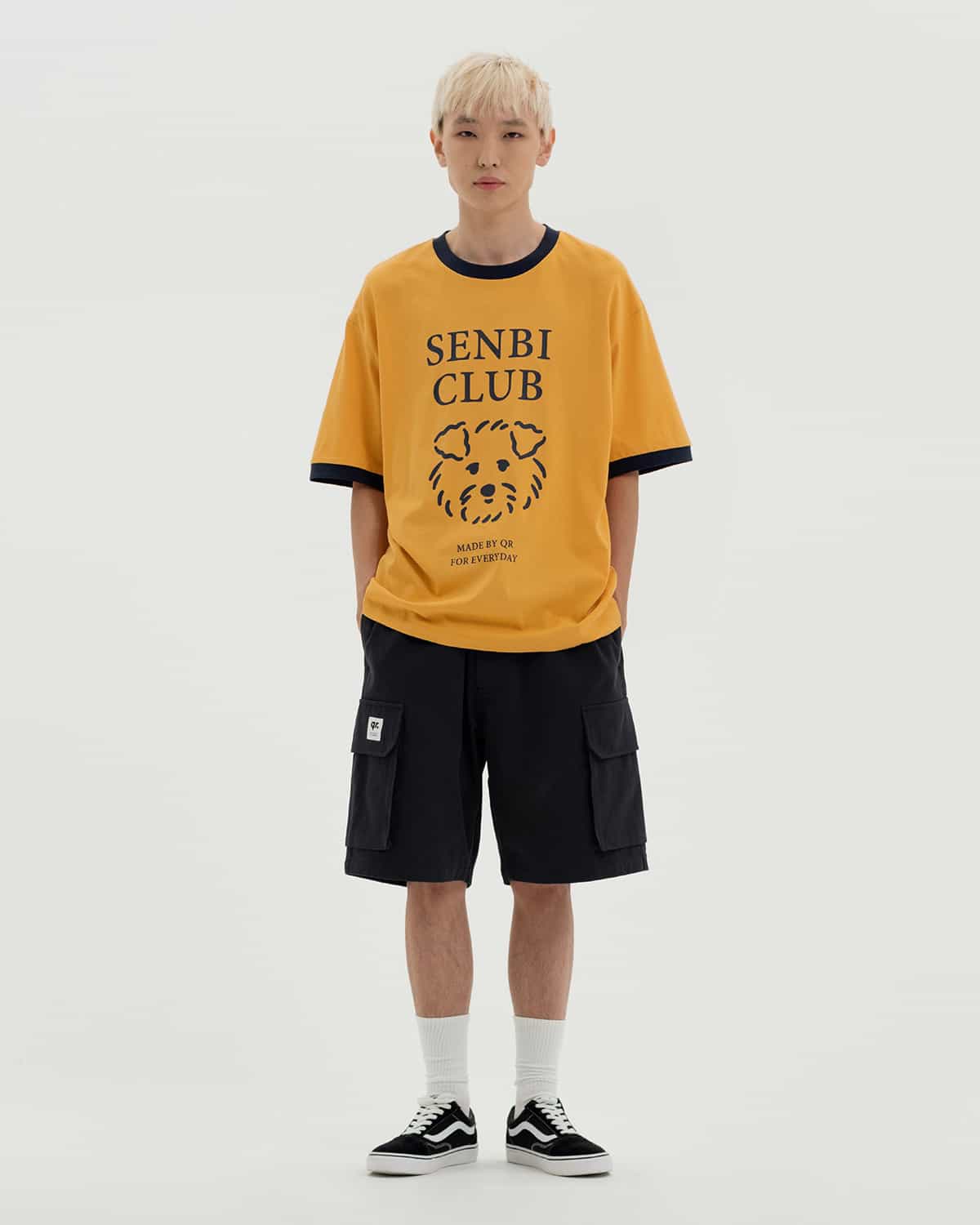 T-SHIRT 2COLOR SENBI CLUB MUSTARD