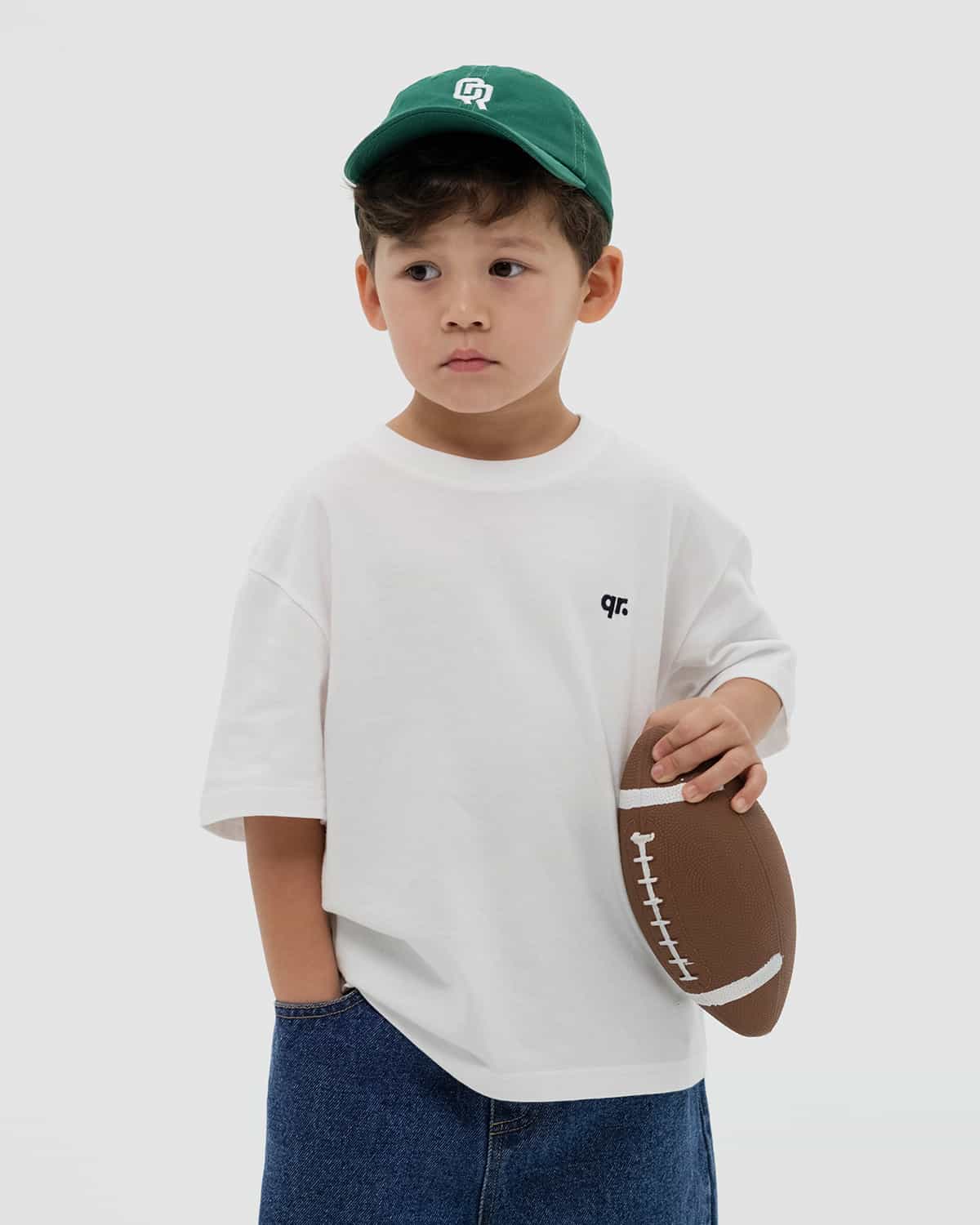 KIDS T-SHIRT QR BASIC WHITE