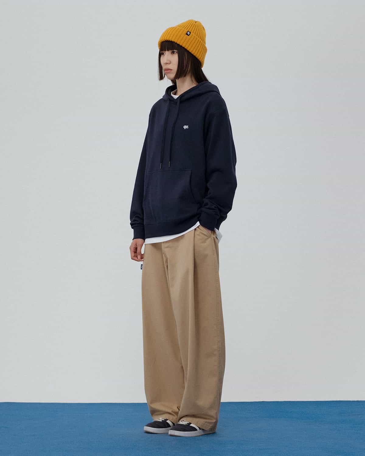 HOODIE BASIC DARK BLUE