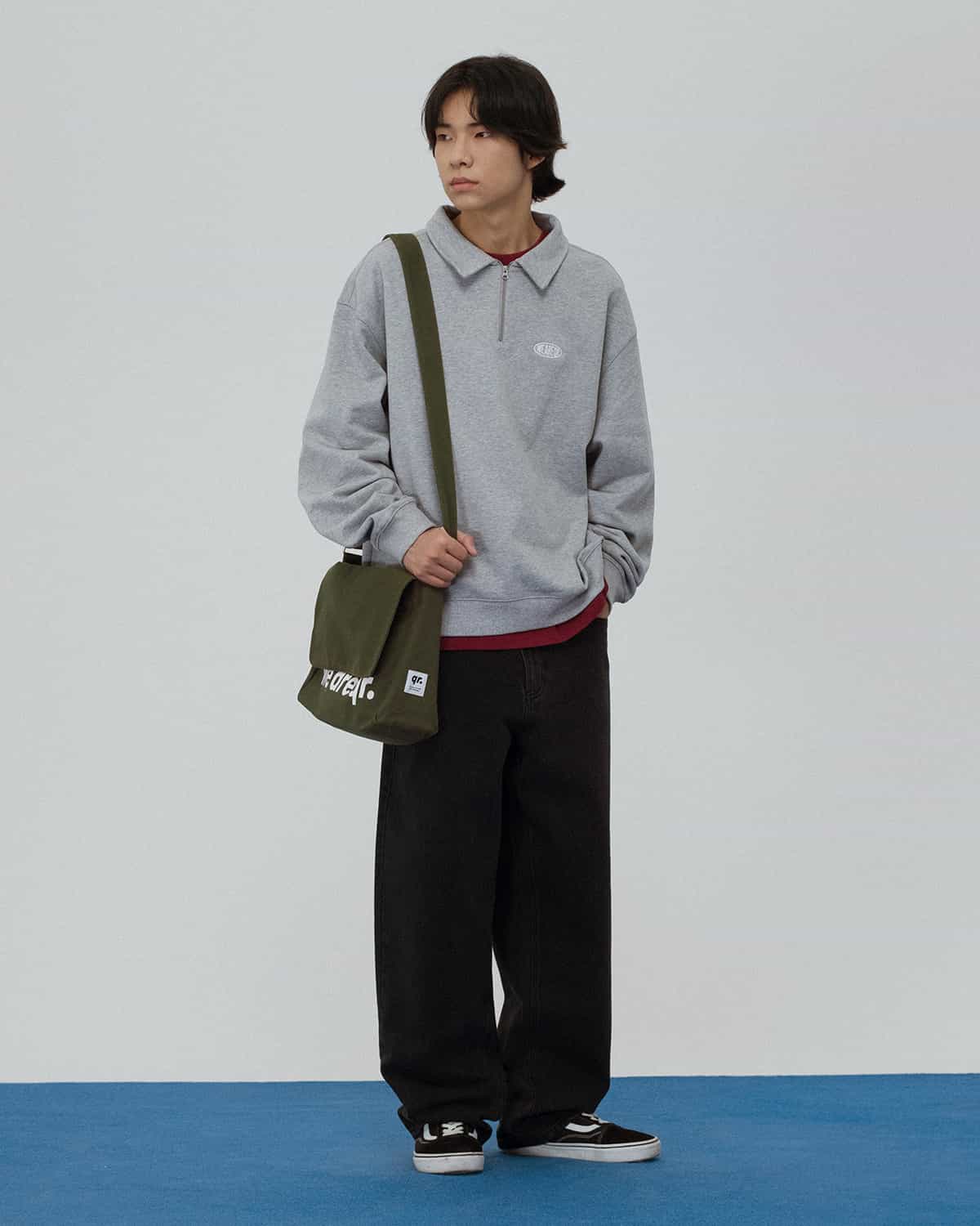 СВИТШОТ POLO WRQ СЕРЫЙ МЕЛАНЖ