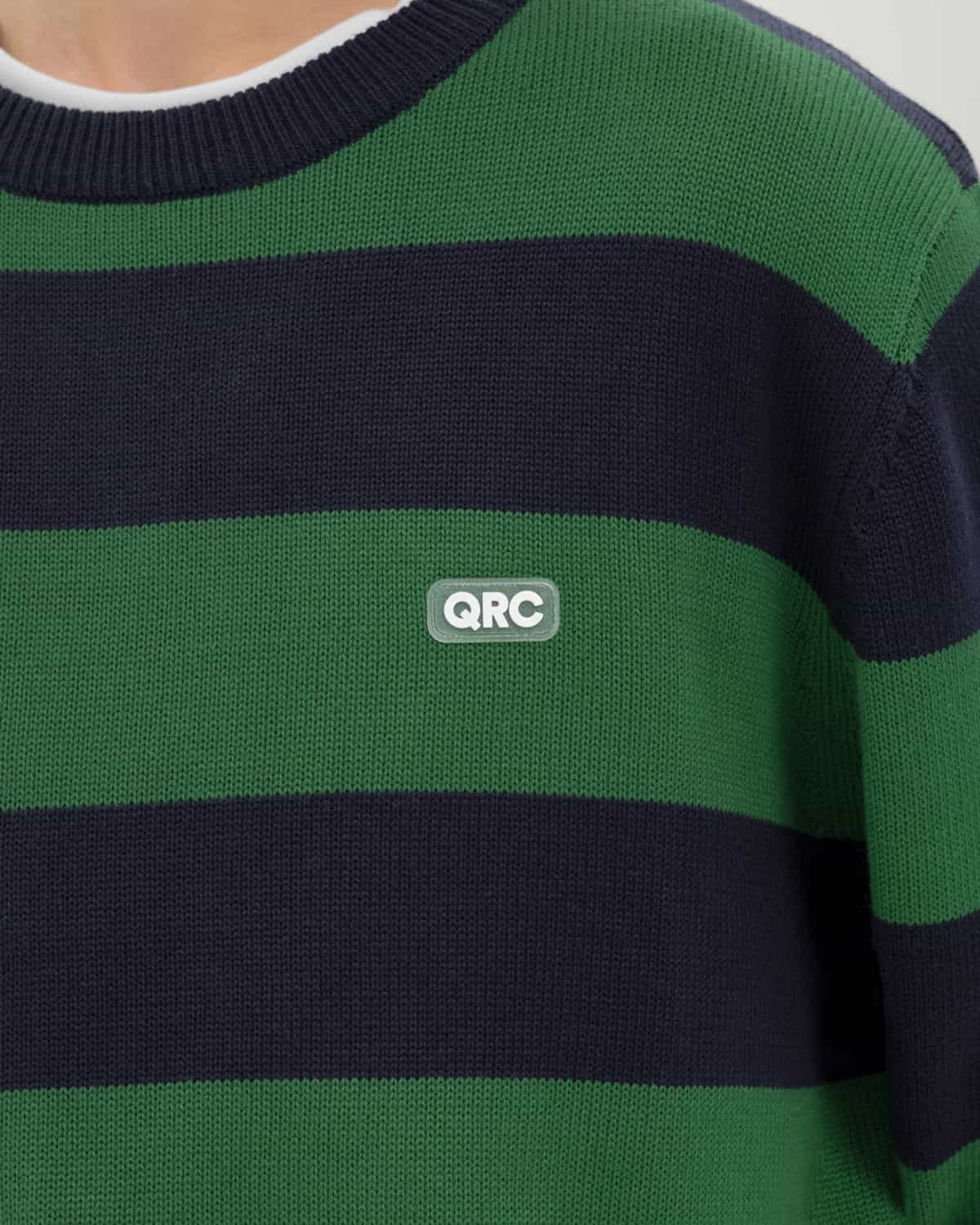 SWEATER STRIPED DARK BLUE GREEN