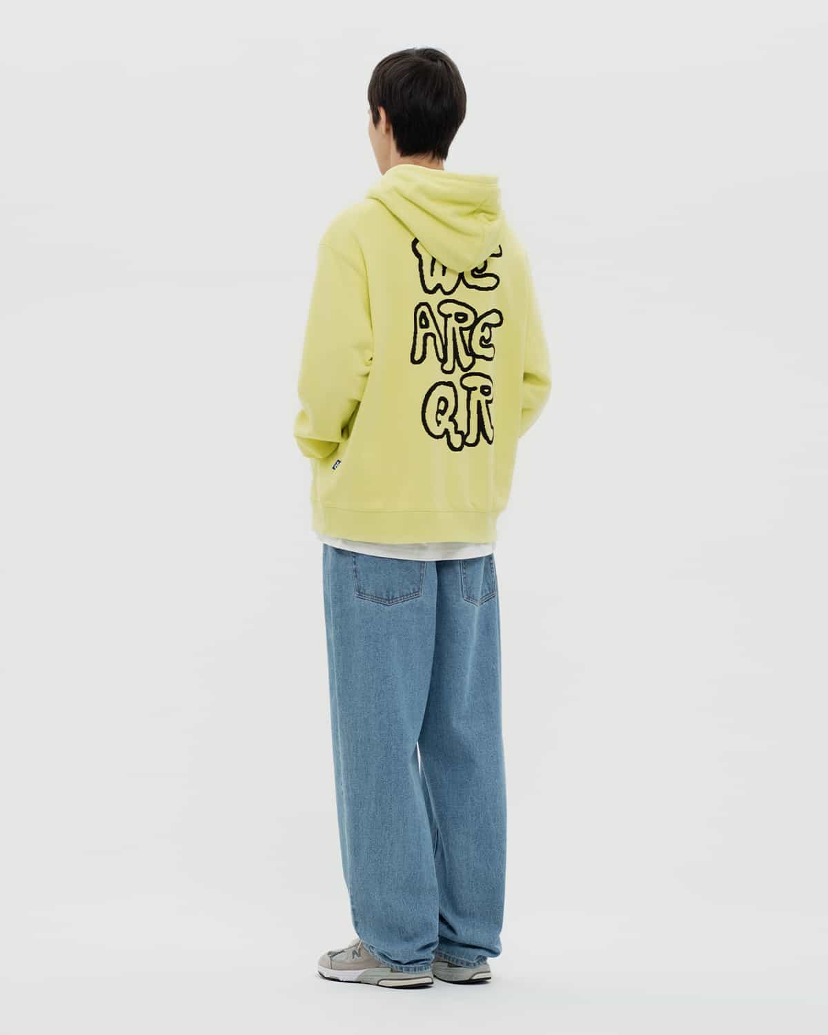 HOODIE WRQ GRAFFITI LIME