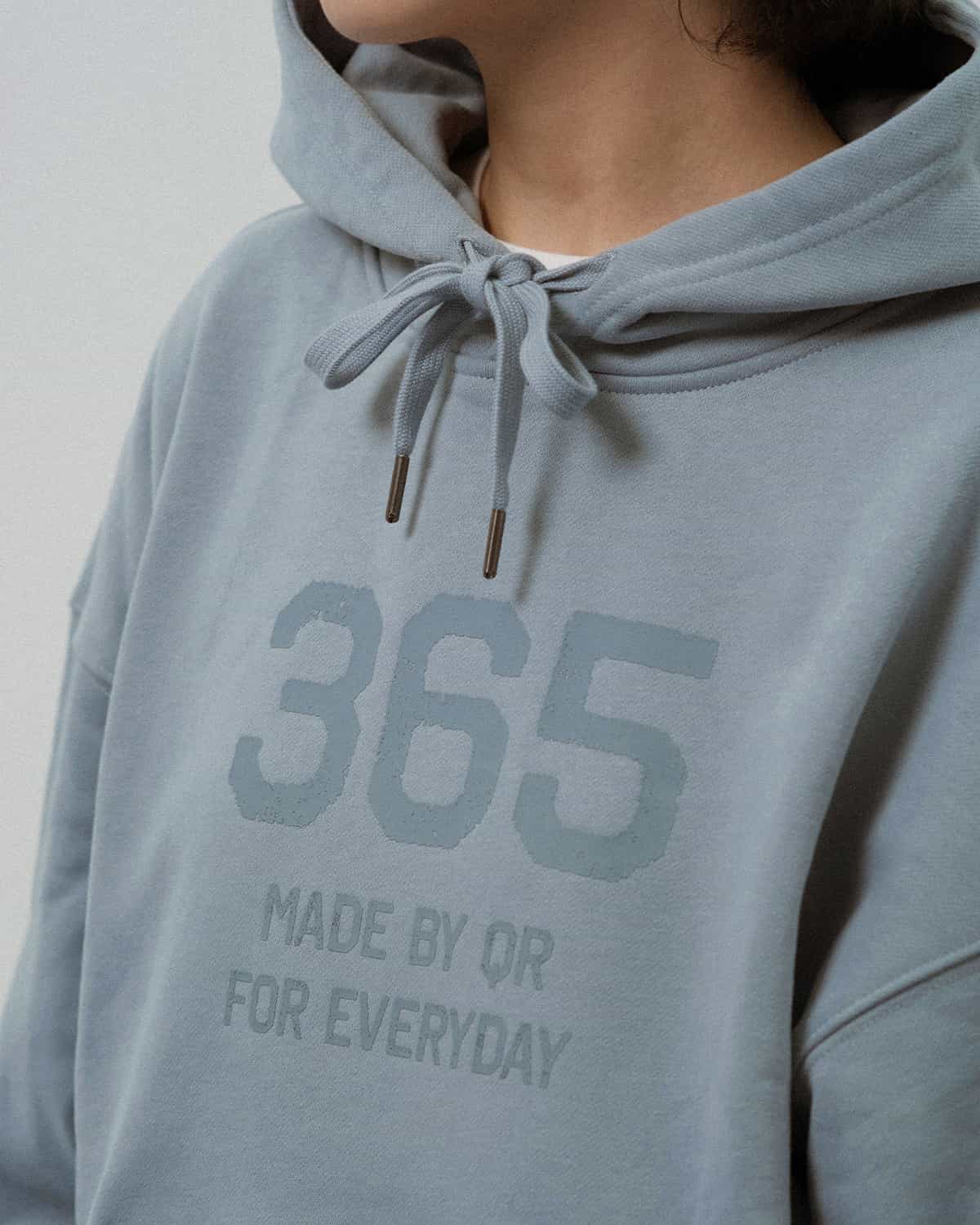 ХУДИ OVERFIT 365 СЕРО-ГОЛУБАЯ