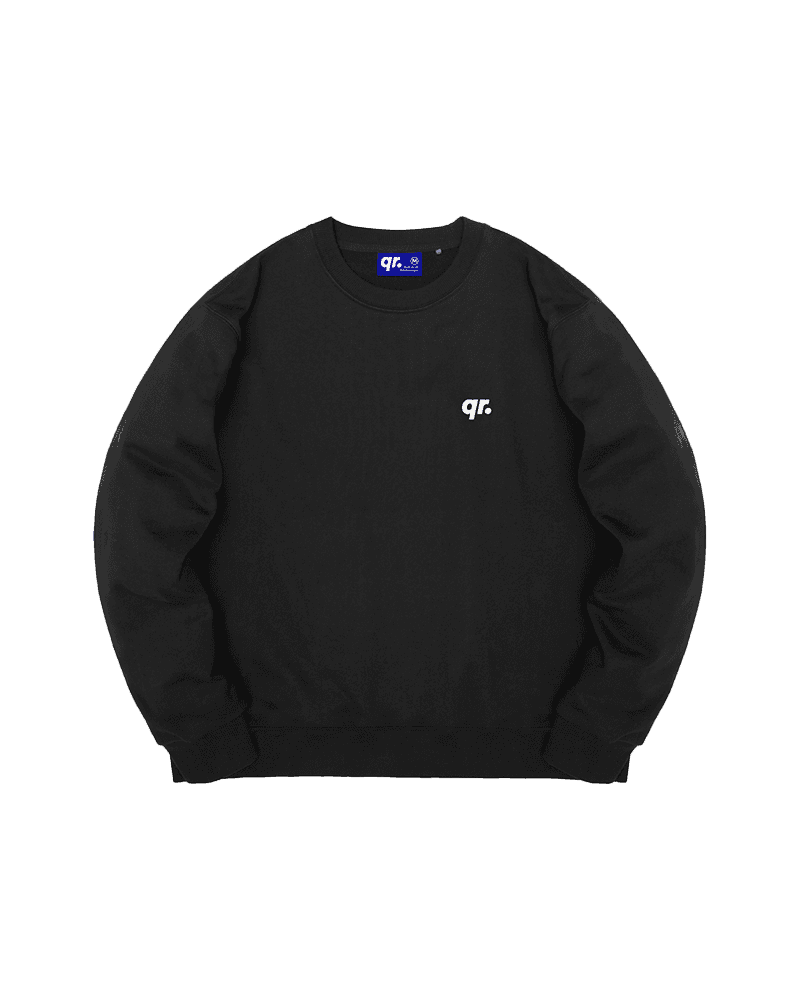 SWEATSHIRT BASIC QRD BLACK