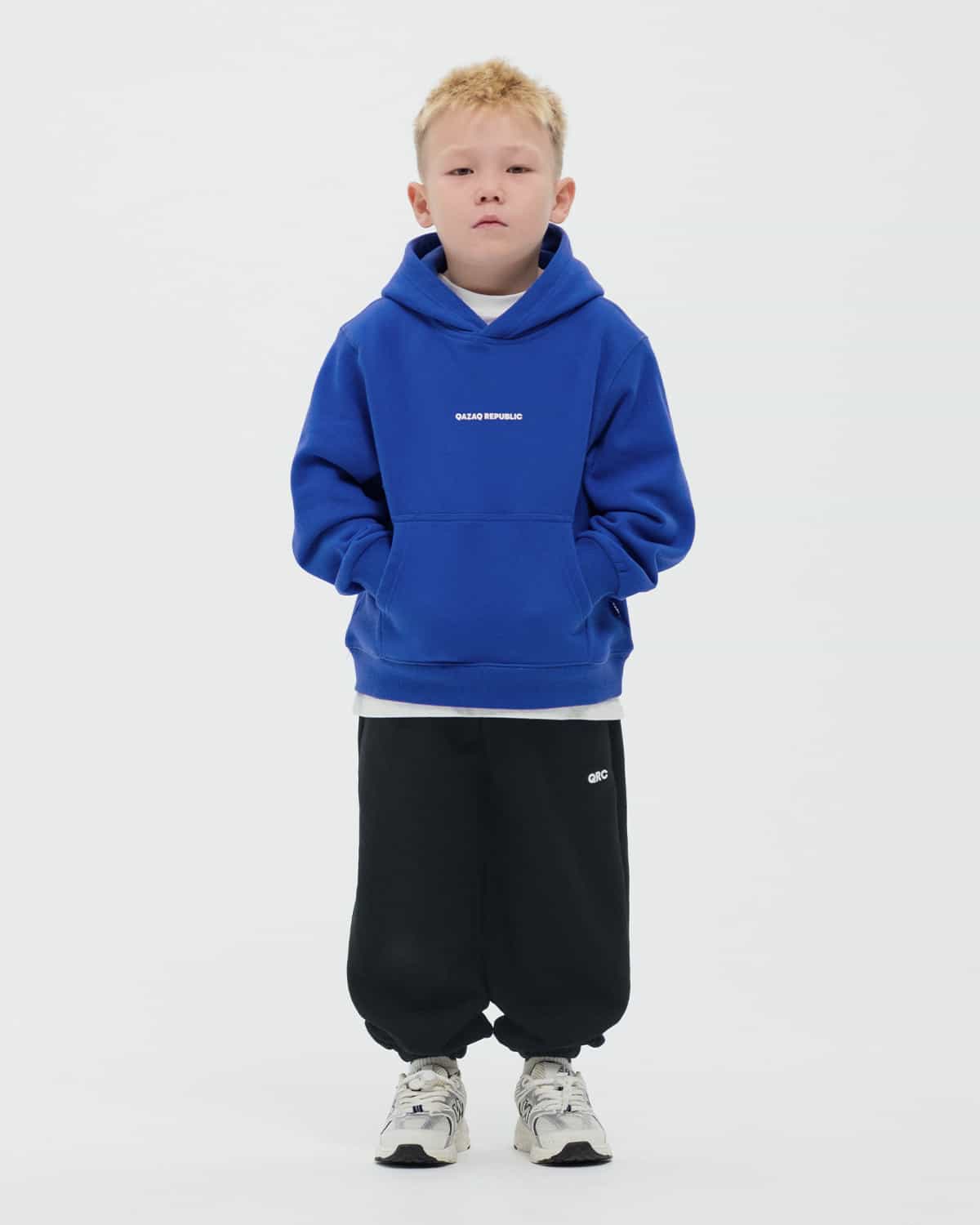 KIDS HOODIE qazaq republic BLUE