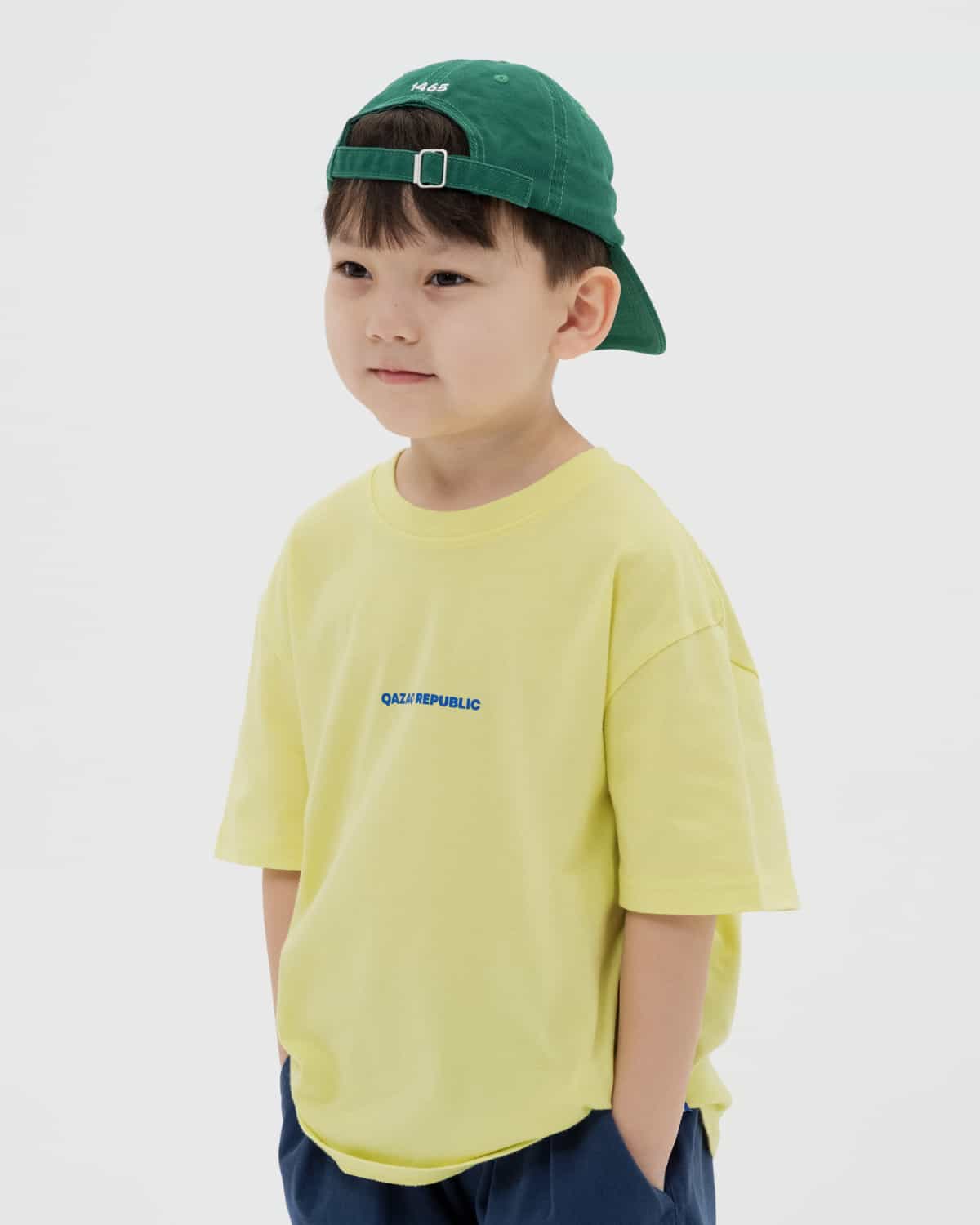  ДЕТСКАЯ ФУТБОЛКА QAZAQ REPUBLIC ЛАЙМ 